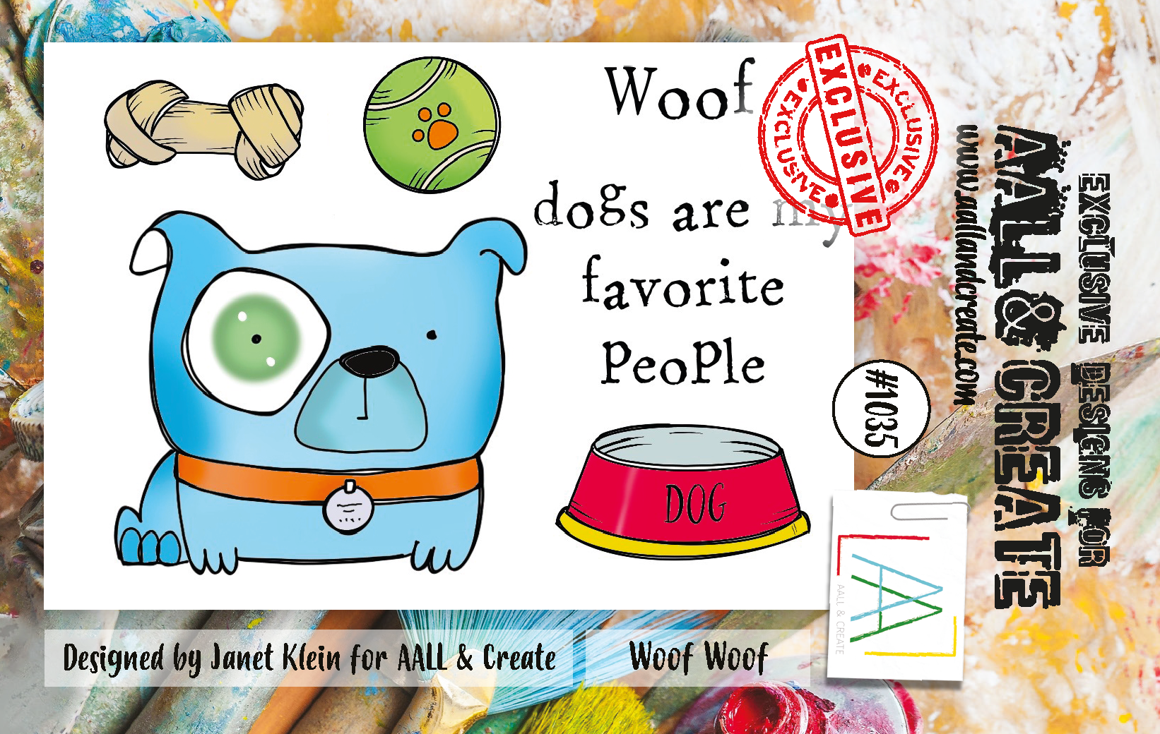 AALL and Create A7 Stamp Set - 1035 - Woof Woof