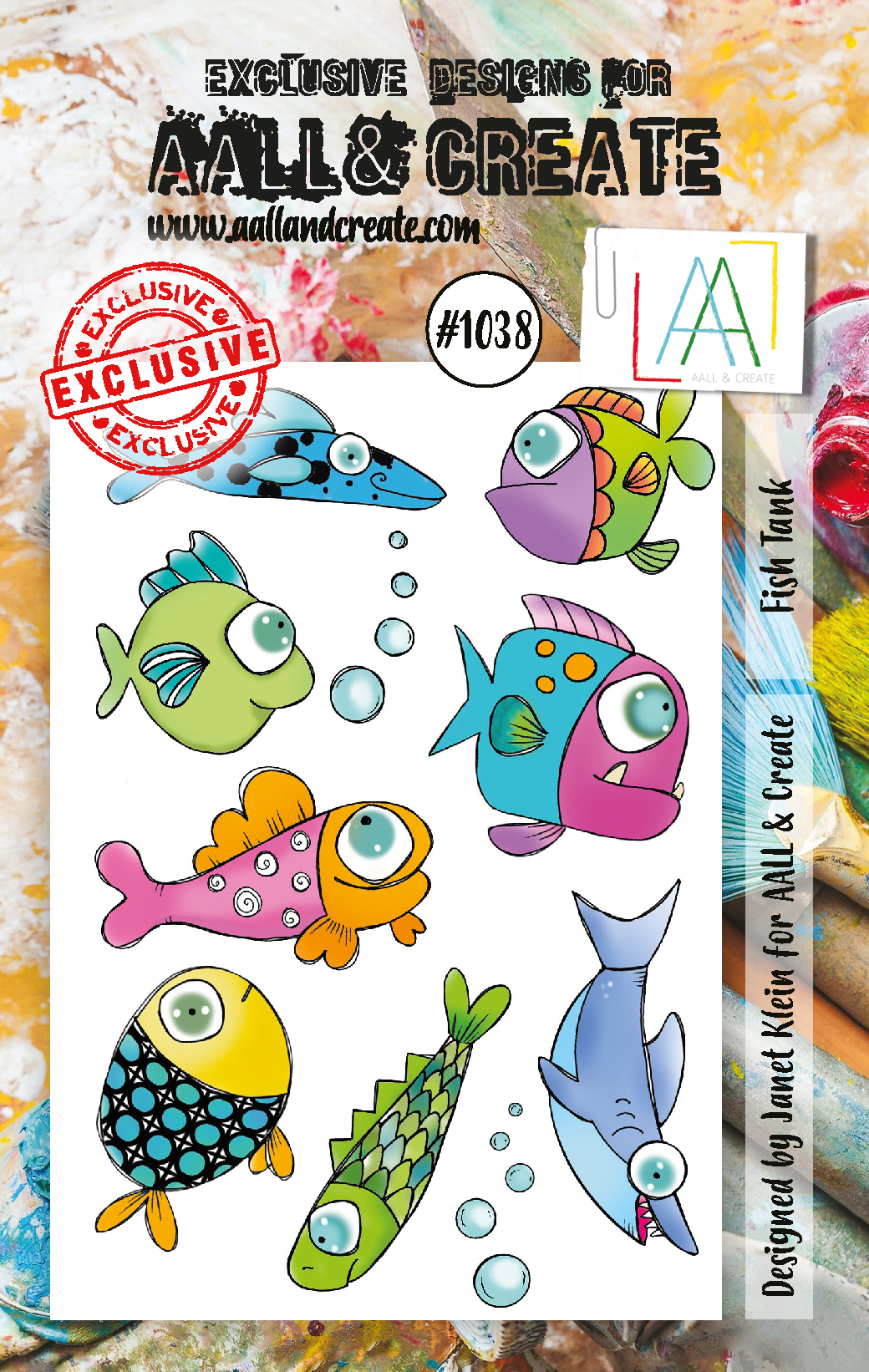 AALL and Create A6 Stamp Set - 1038 - Fish Tank