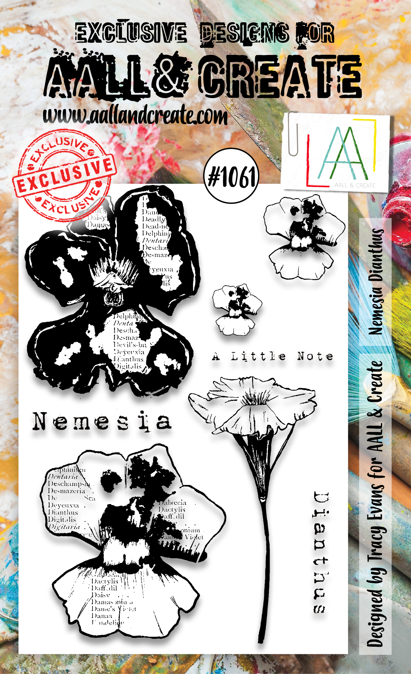 AALL and Create A6 Stamp Set - 1061 - Nemesia Dianthus