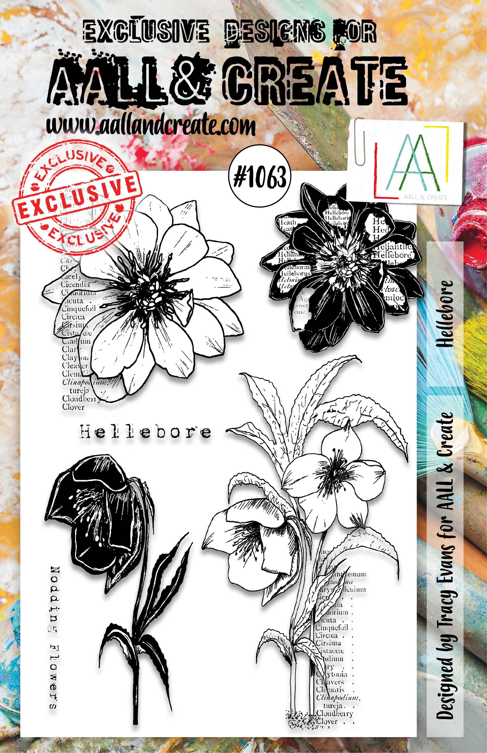 AALL and Create A5 Stamp Set - 1063 - Hellebore
