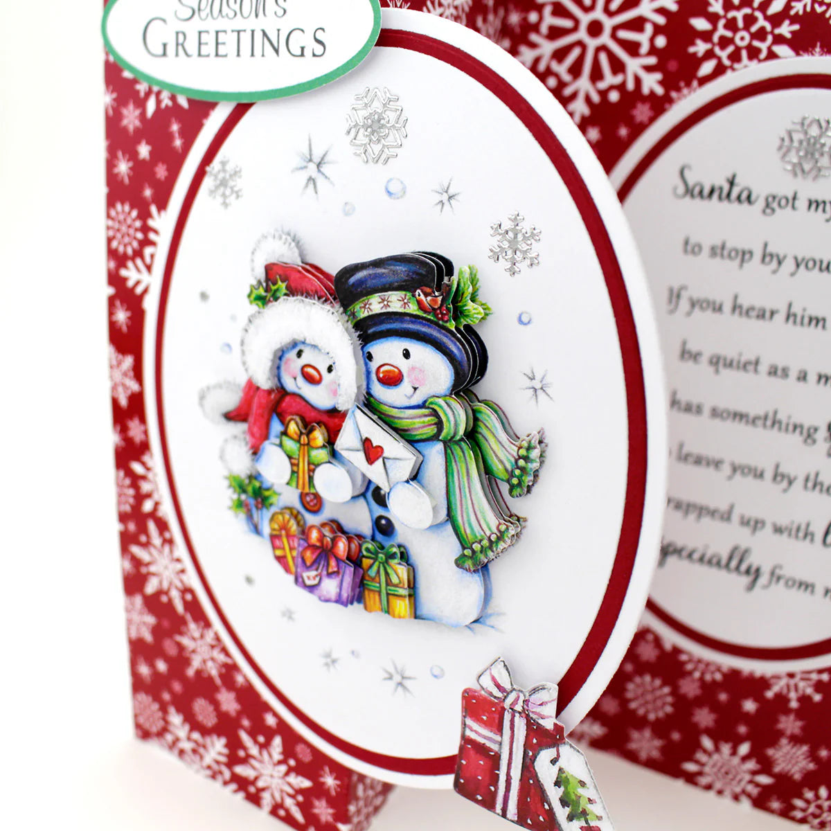 Die Cut Decoupage – Snowmen & Presents (pack of 3)