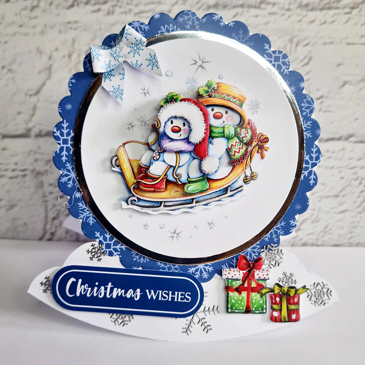 Die Cut Decoupage – Snowmen & Sleigh (pack of 3)