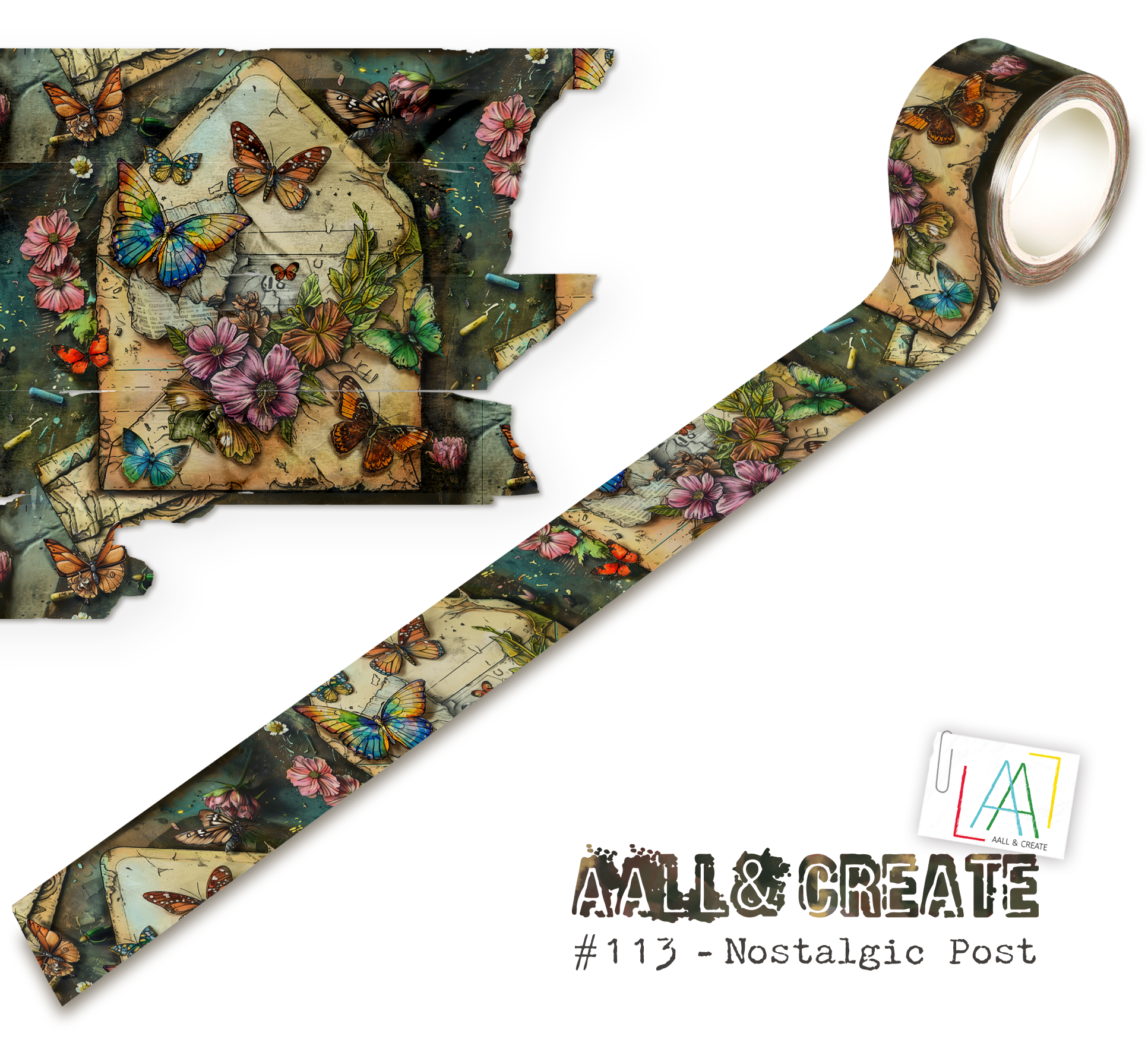 AALL and Create - Washi Tape 25mmx10m - Nostalgic Post