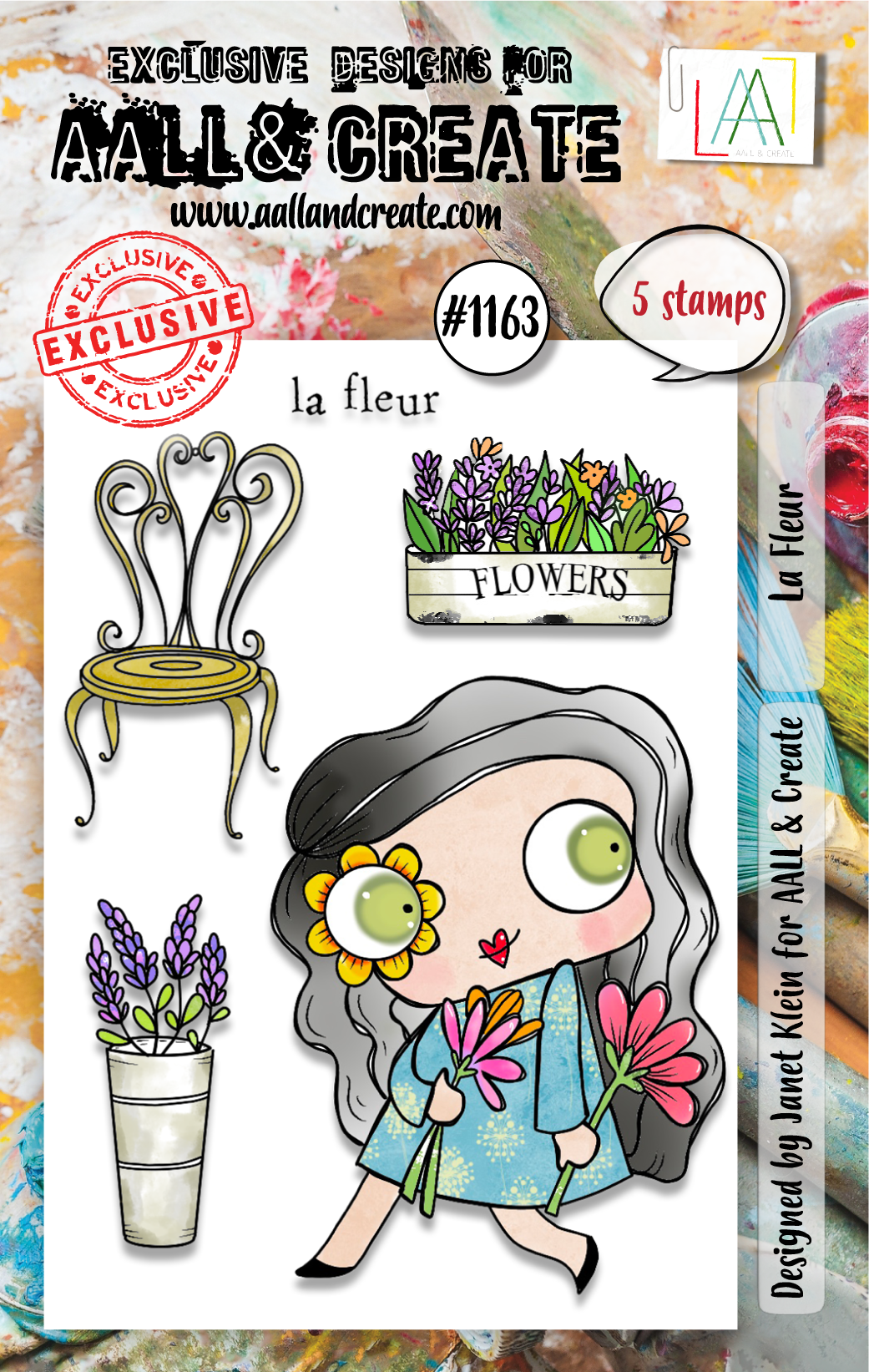 AALL and Create - A7 Stamp Set - La Fleur