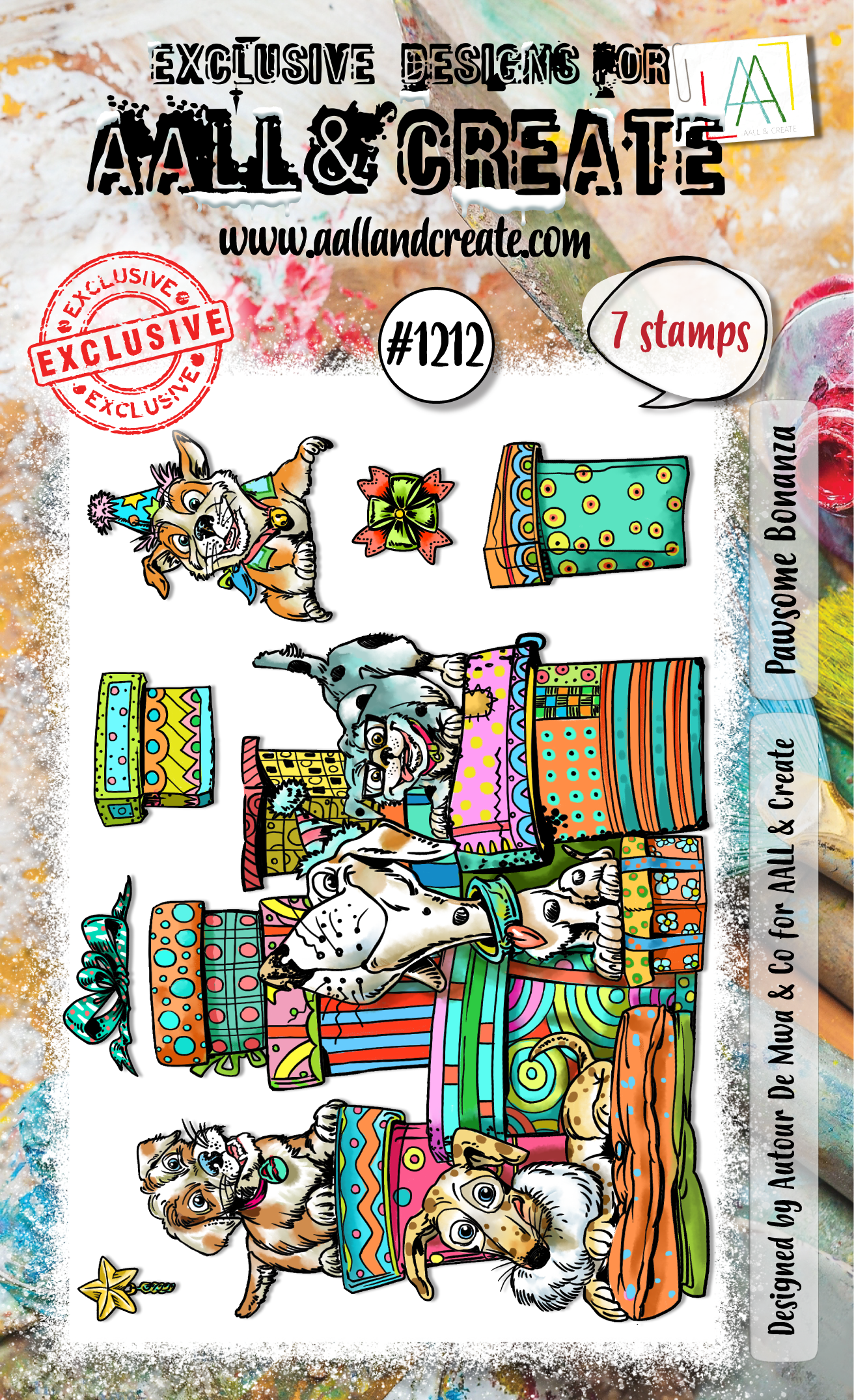 AALL and Create - A6 Stamp Set - Pawsome Bonanza