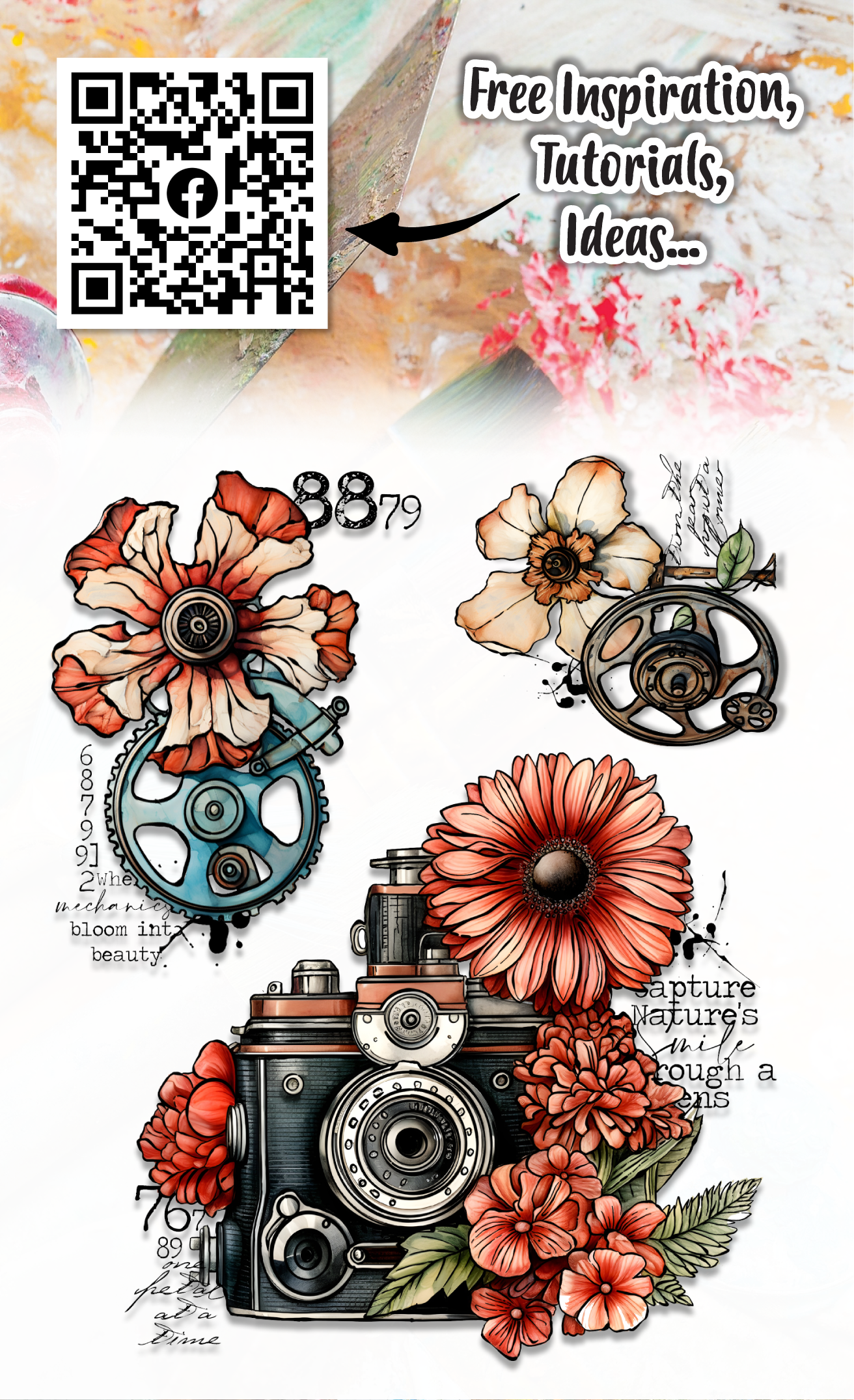 AALL and Create - A6 Stamp Set - Shutter Cogs