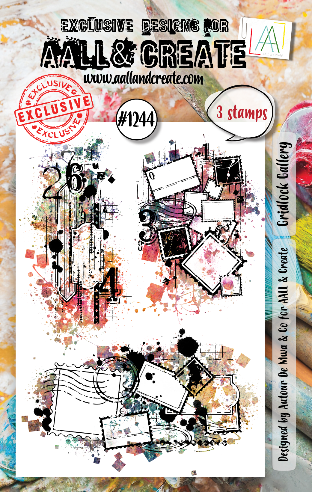 AALL and Create - A7 Stamp Set - Gridlock Gallery