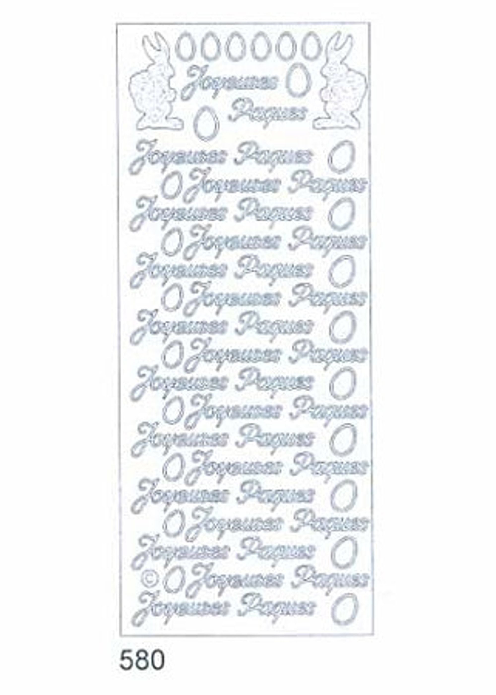 Deco Stickers - Joyeuses Paques with Bunnies