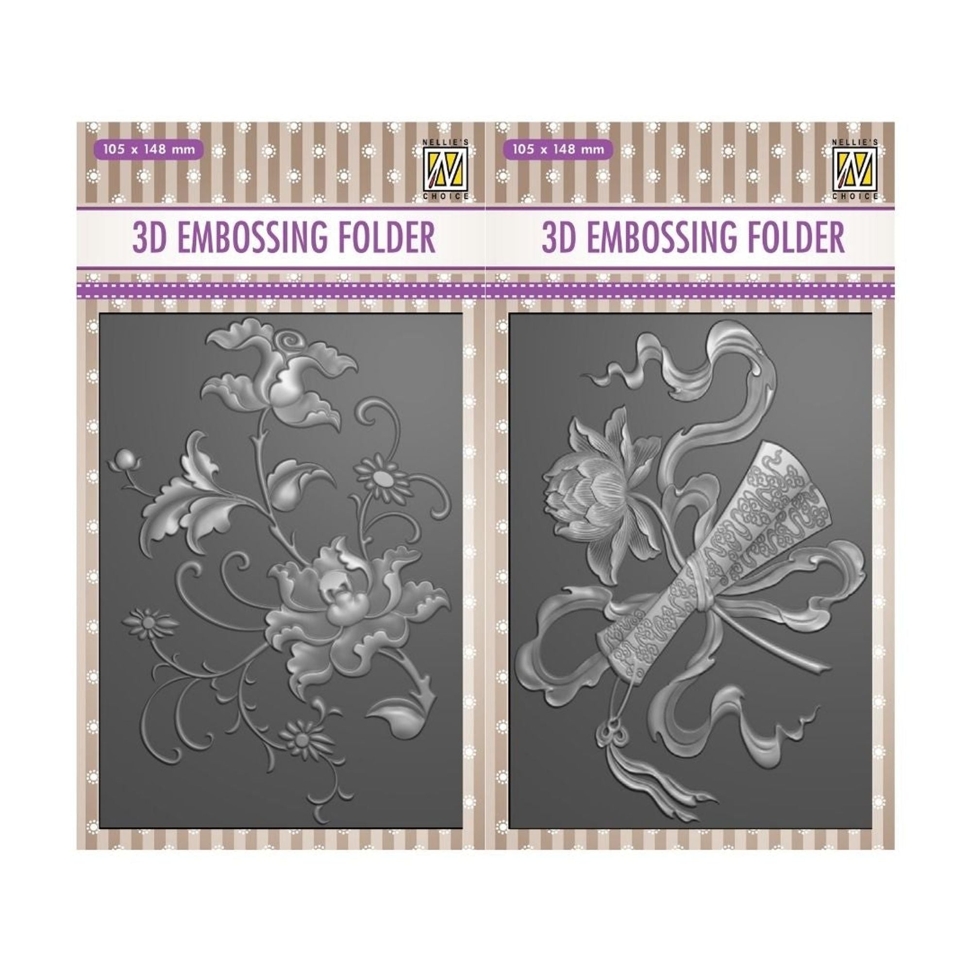 Romantic 3D Embossing Folder Set