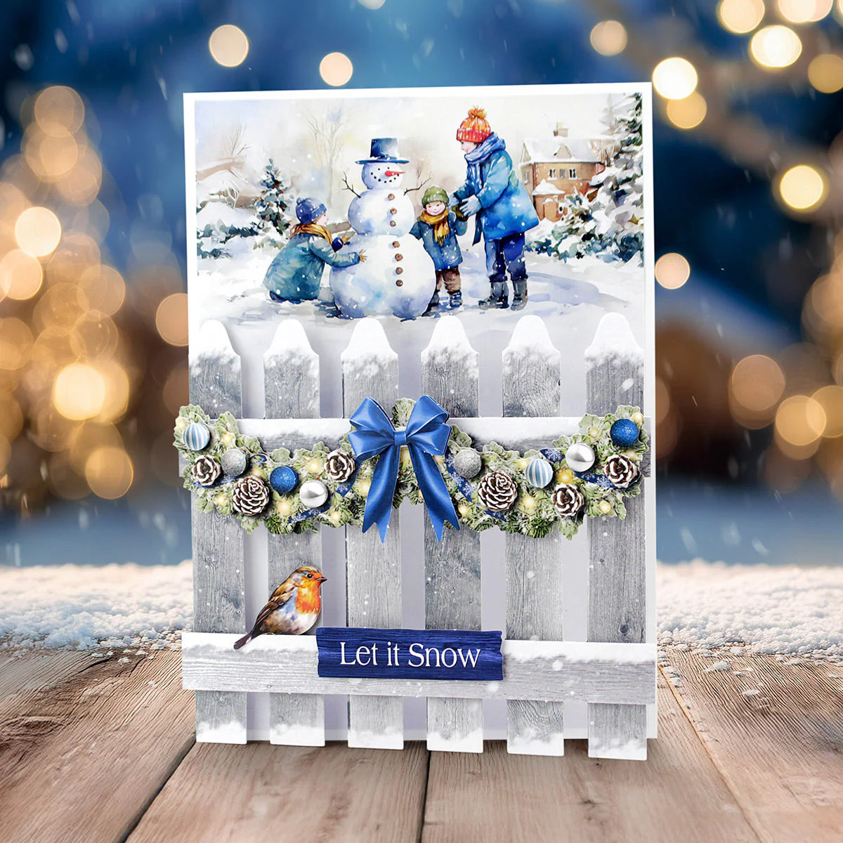 Katy Sue Christmas Garden Picket Fence Card Making Kit