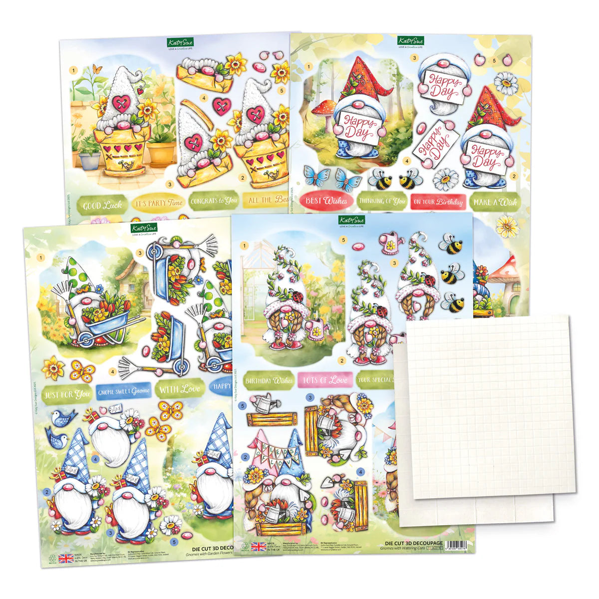 The Garden Gnomes Card Making Kit