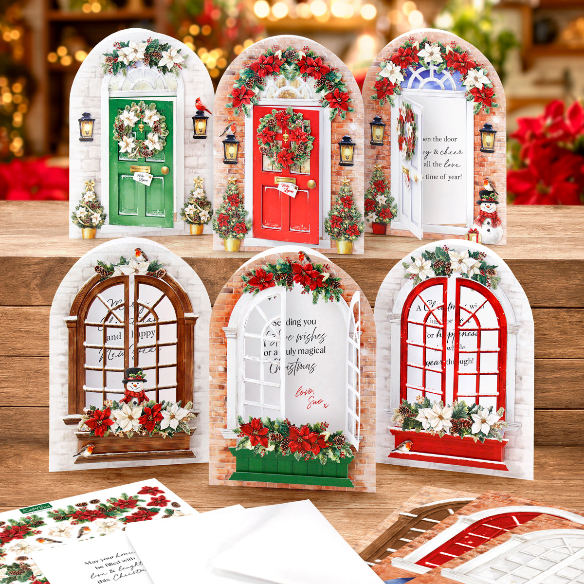 Christmas Windows & Doors, Card Making Kit