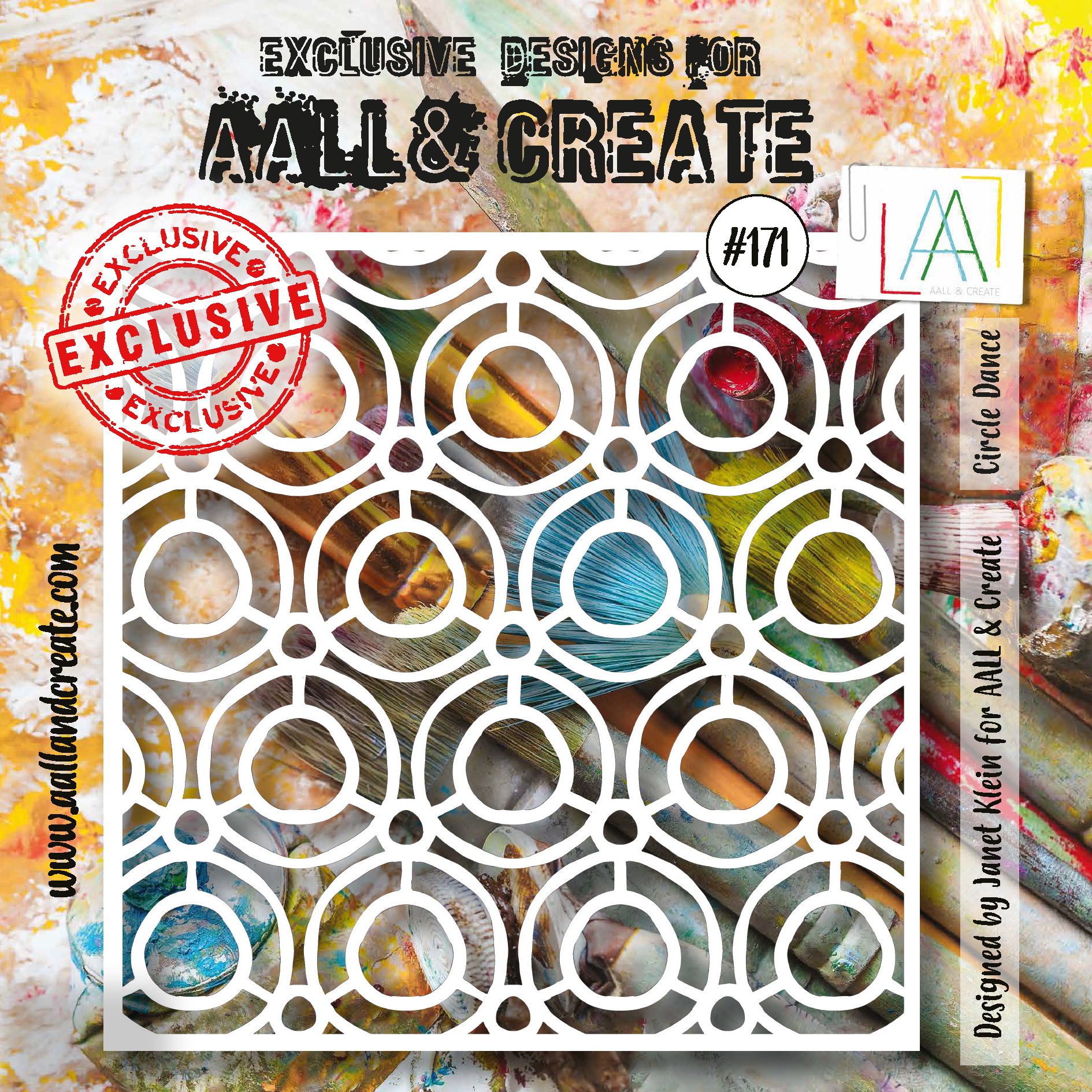 AALL and Create 6"x6" Stencil - #171 - Circle Dance