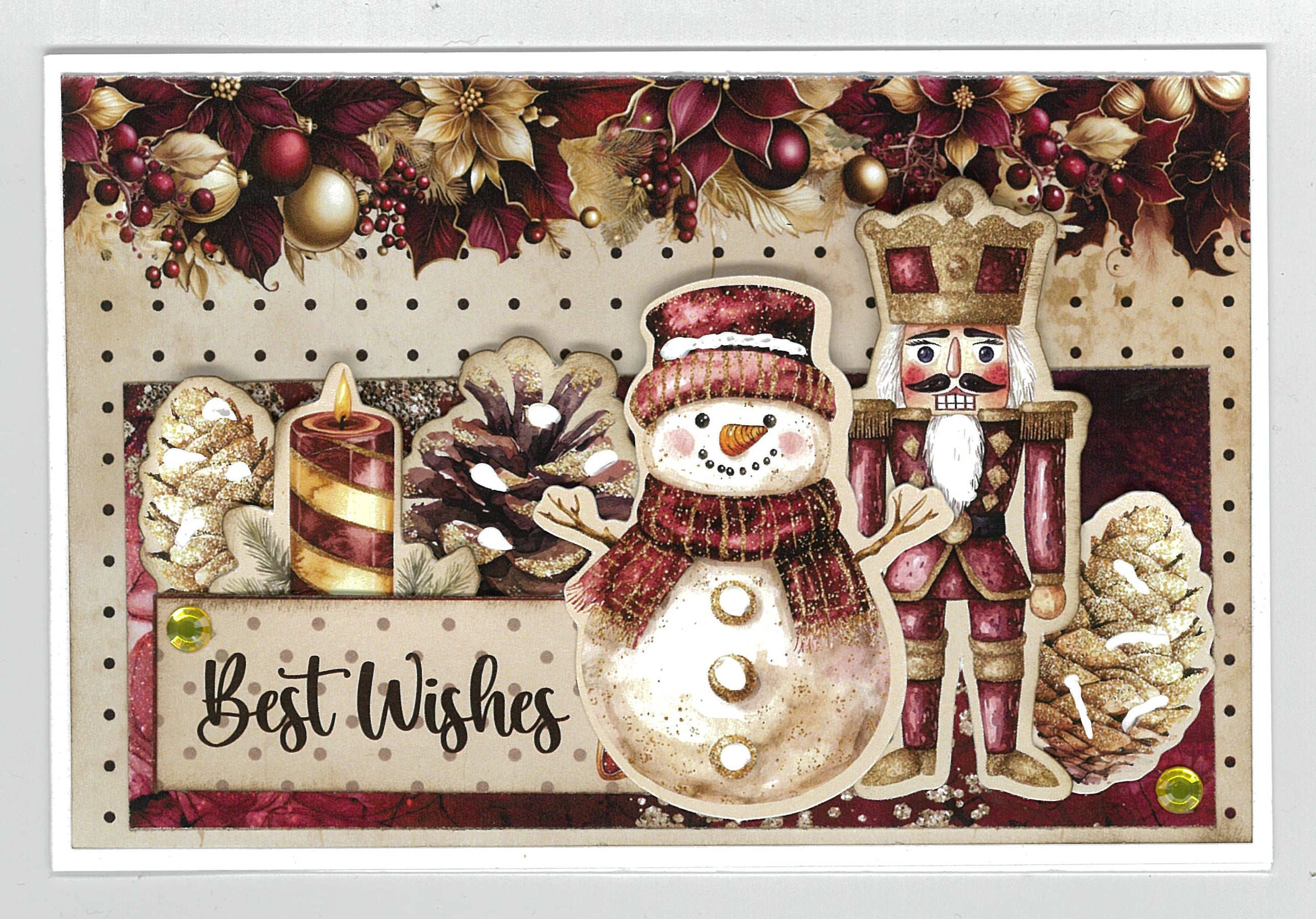 3Quarter Designs Sugarplum Wreath  6x4 Card Pack