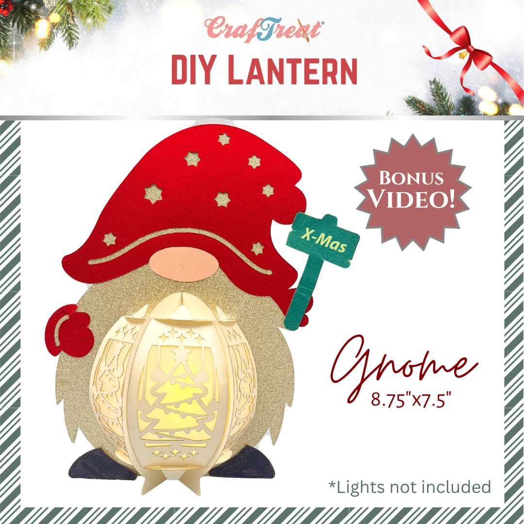 CrafTreat DIY Paper Lanterns - Gnome