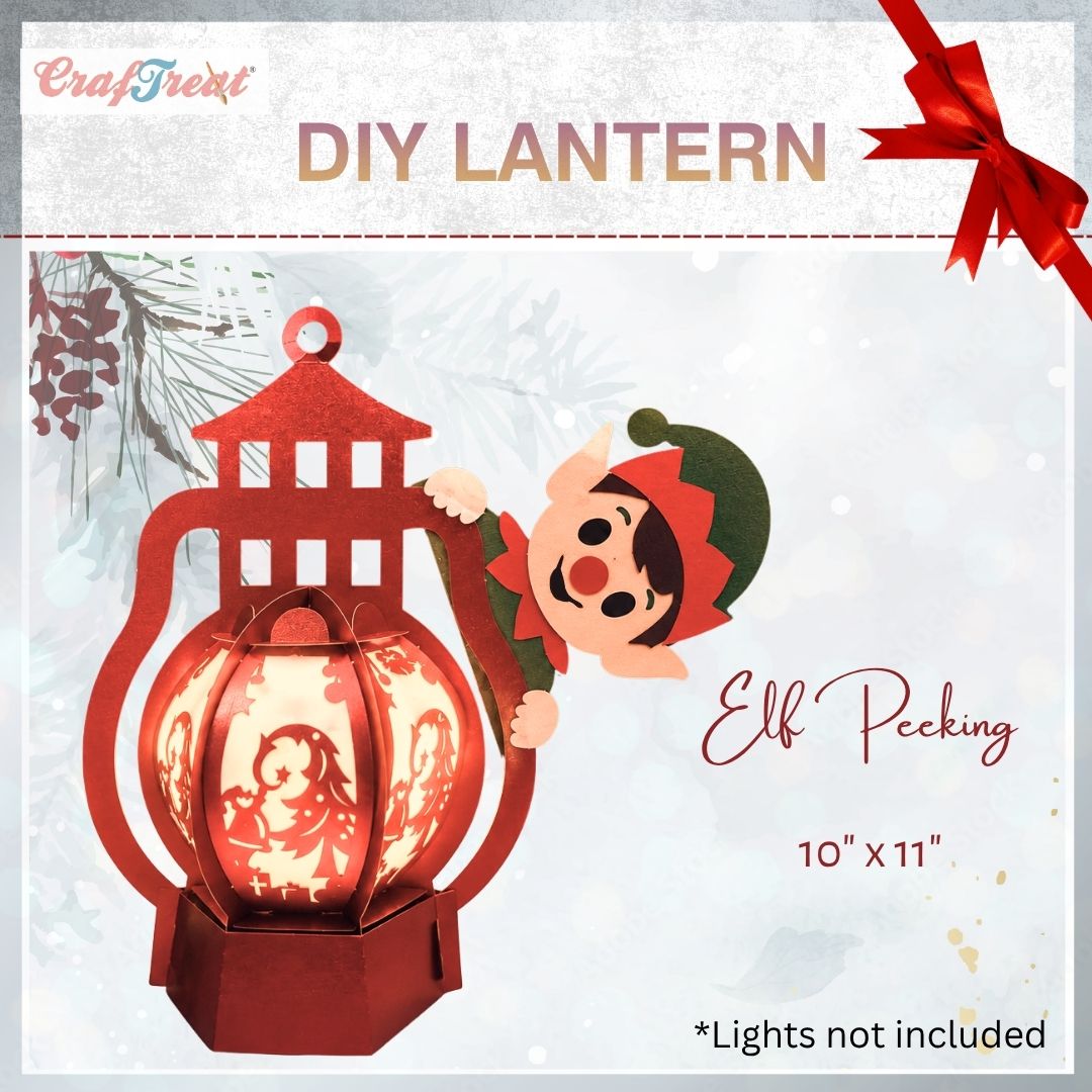 CrafTreat DIY Paper Lanterns - Elf Peeking