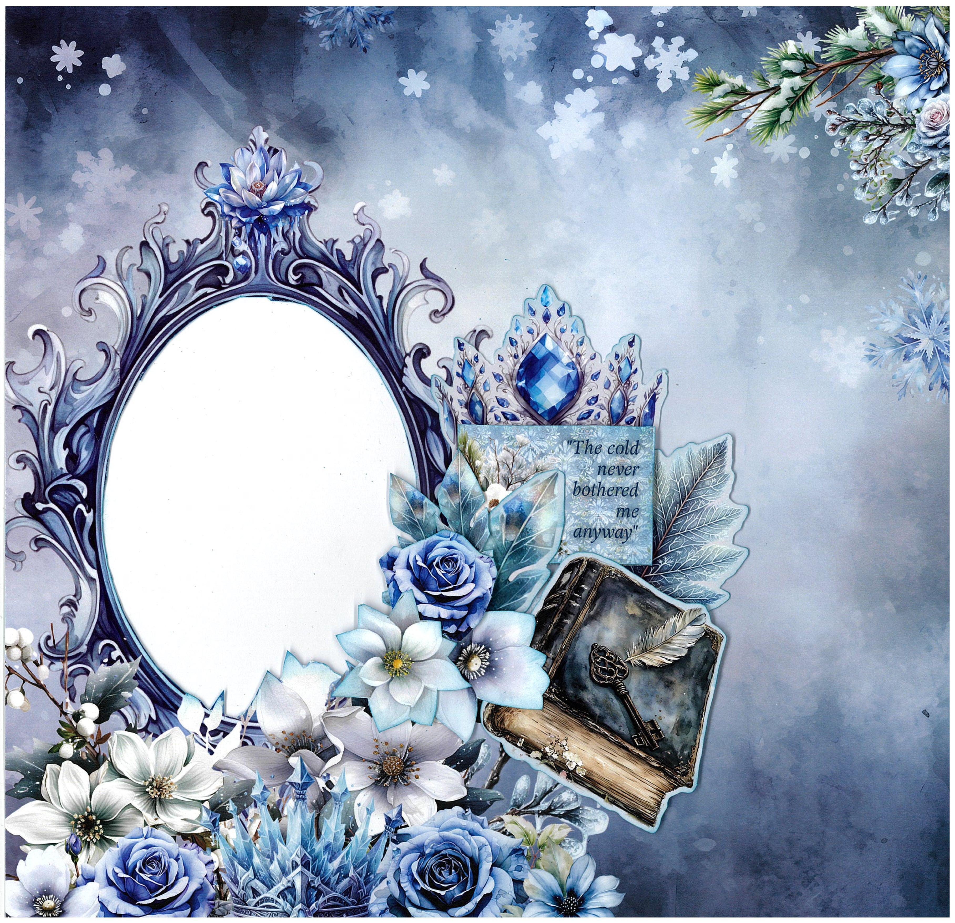 3Quarter Designs Winter Chronicles 12x12 Design Paper & Diecuts Set