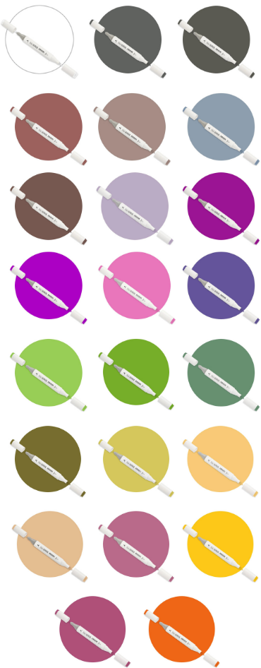 Twin Tip Alcohol Ink Marker 24pc Bundle