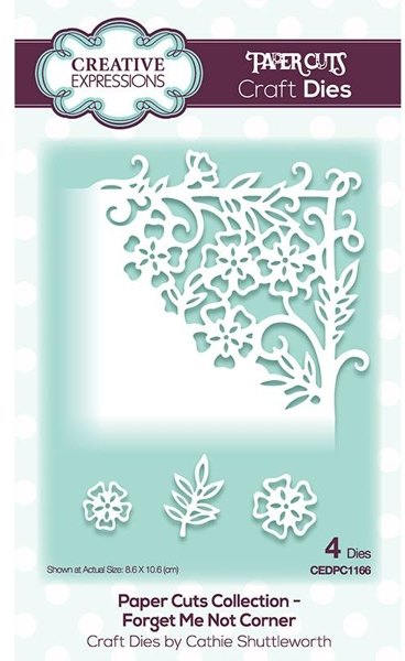 Creative Expressions Paper Cuts Corner Forget Me Not Craft Die