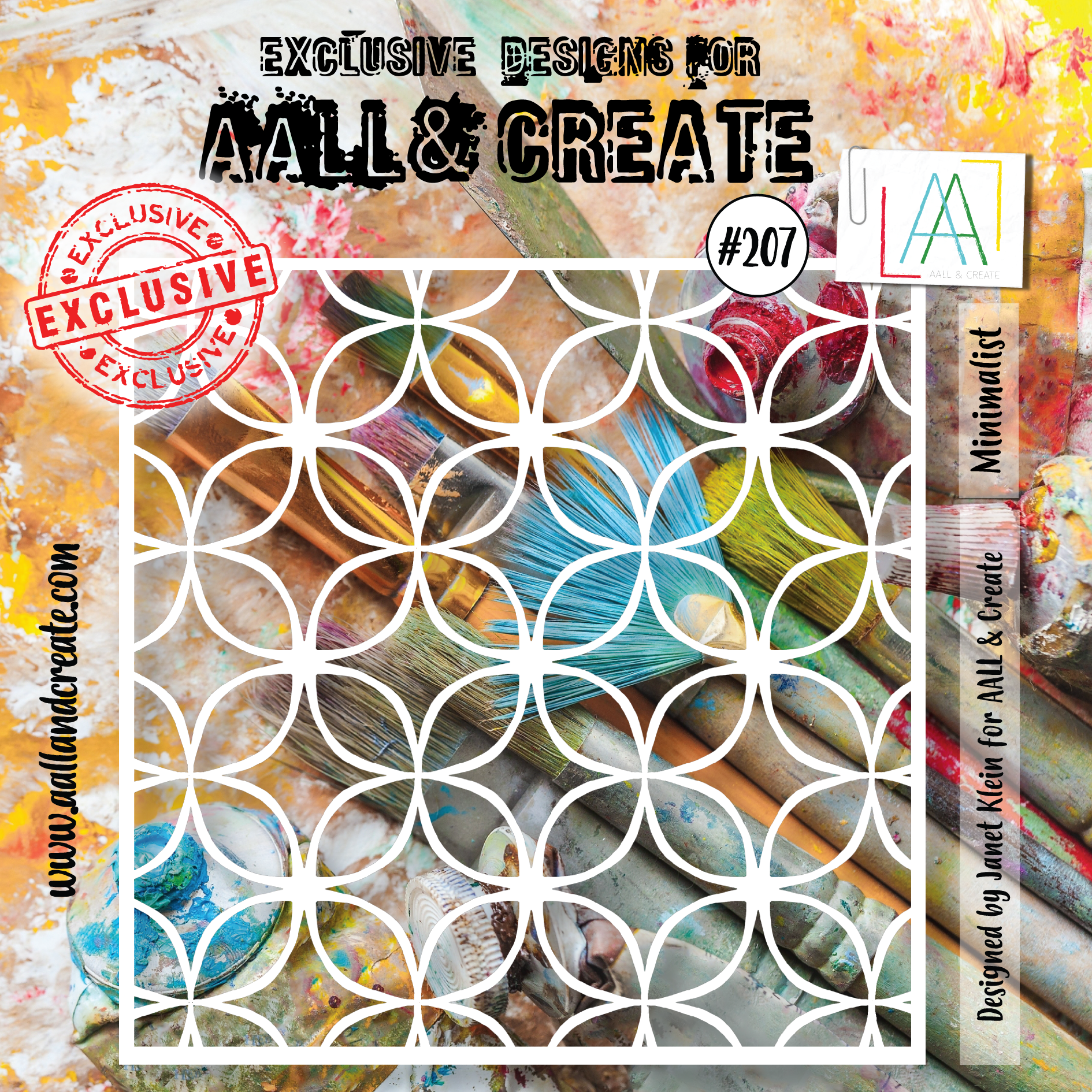 AALL and Create 6"x6" Stencil - 207 - Minimalist