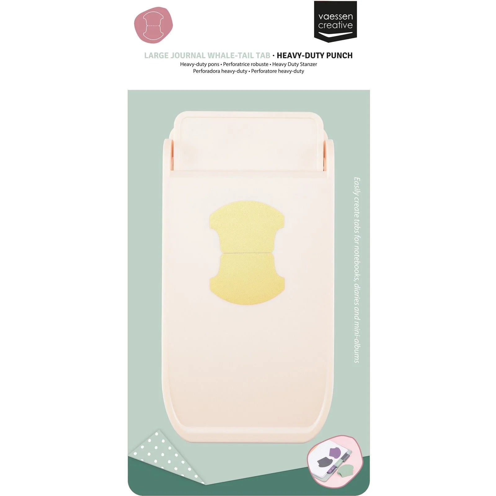 Vaessen Creative • Heavy-Duty Punch Whale-Tail Tab Large