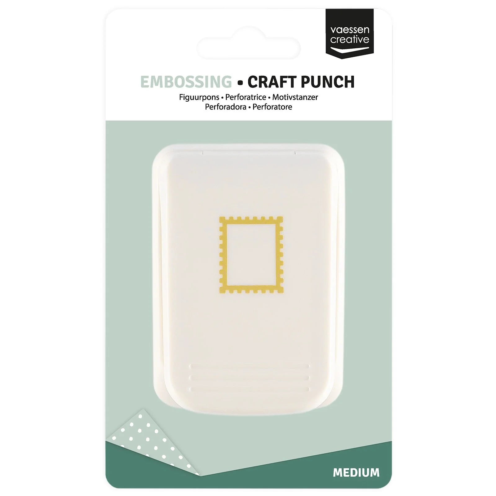 Vaessen Creative • Embossing Craft Punch Postage Stamp Medium