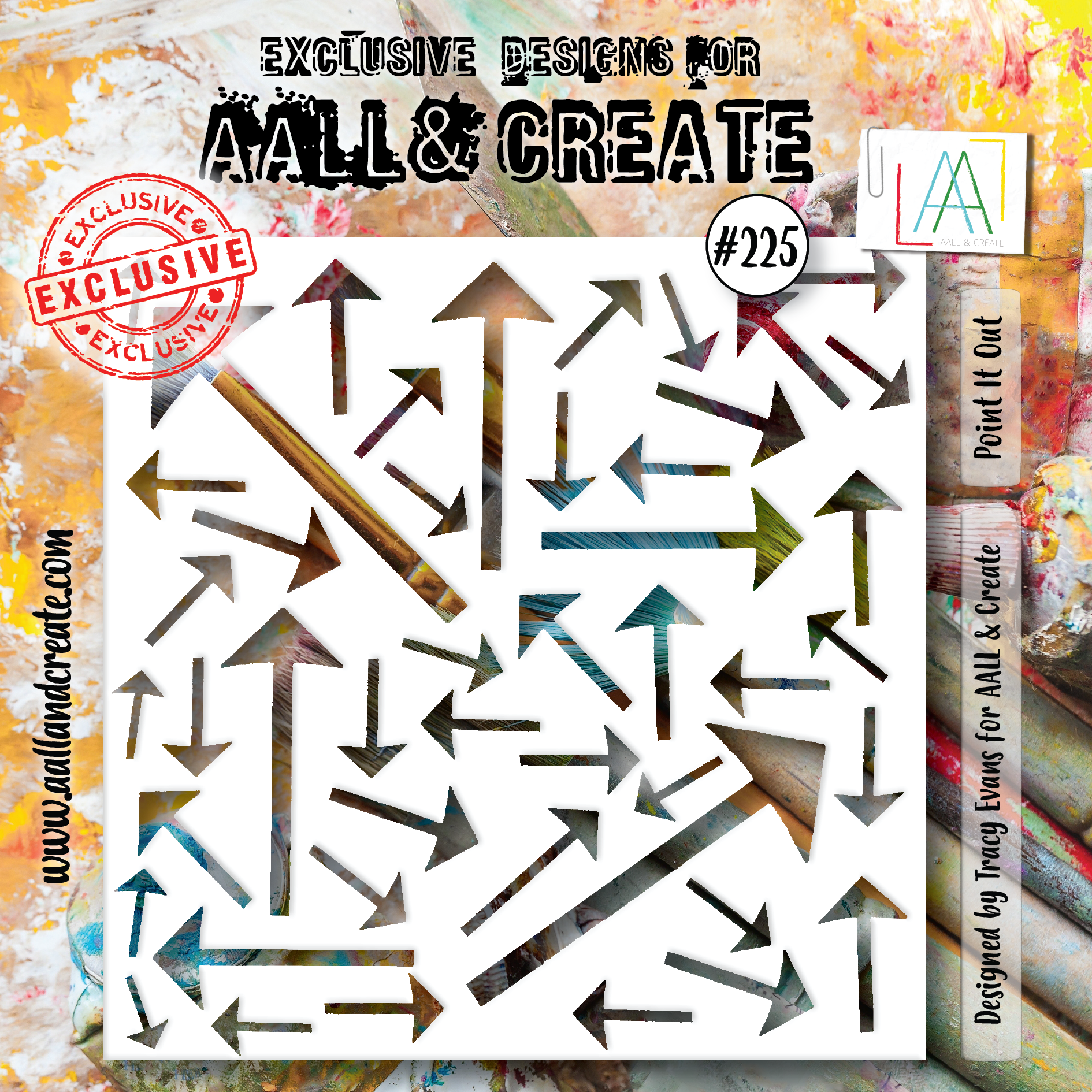 AALL and Create - 6"x6" Stencil - Point It Out