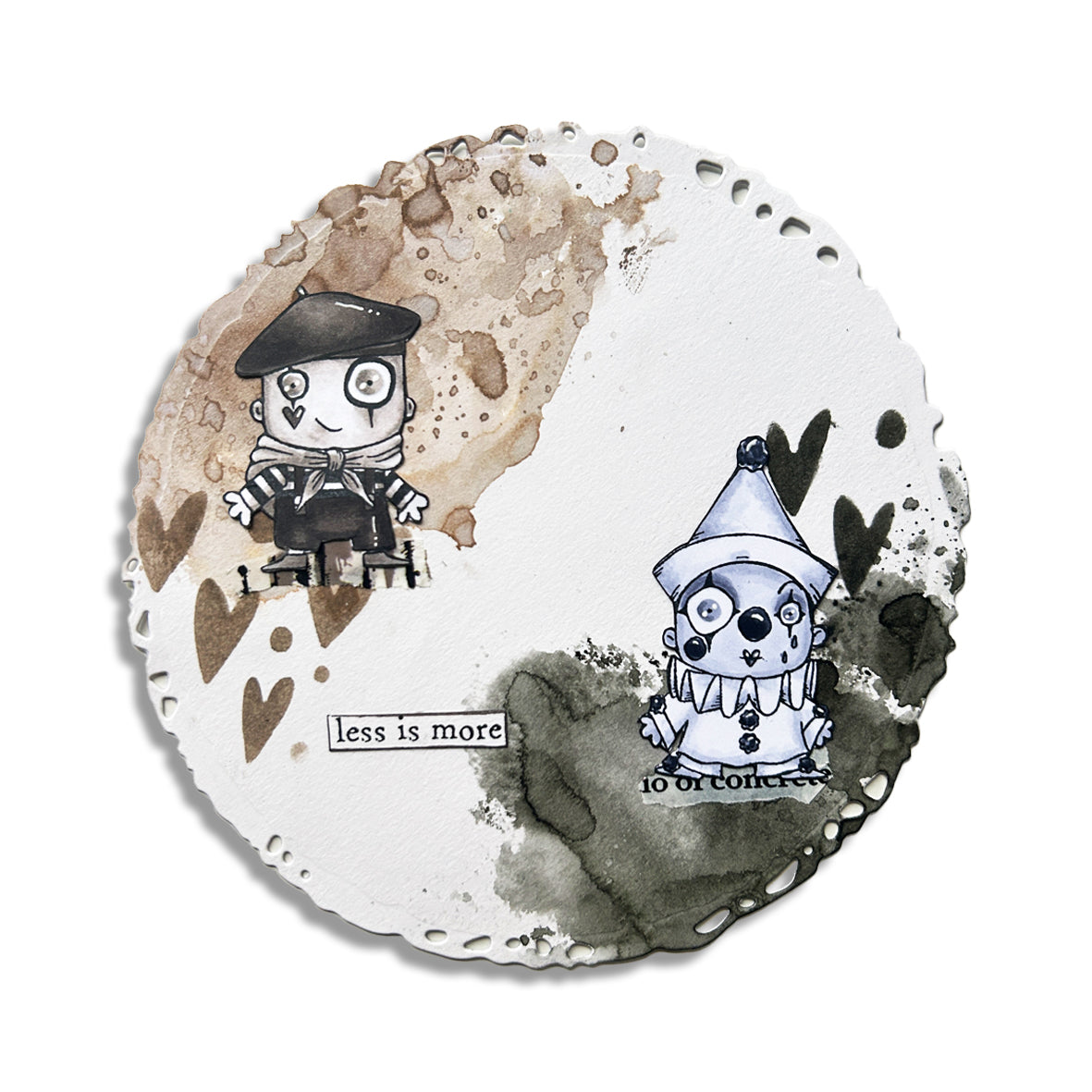 AALL and Create - A7 Stamp Set - Pierrot And Mime