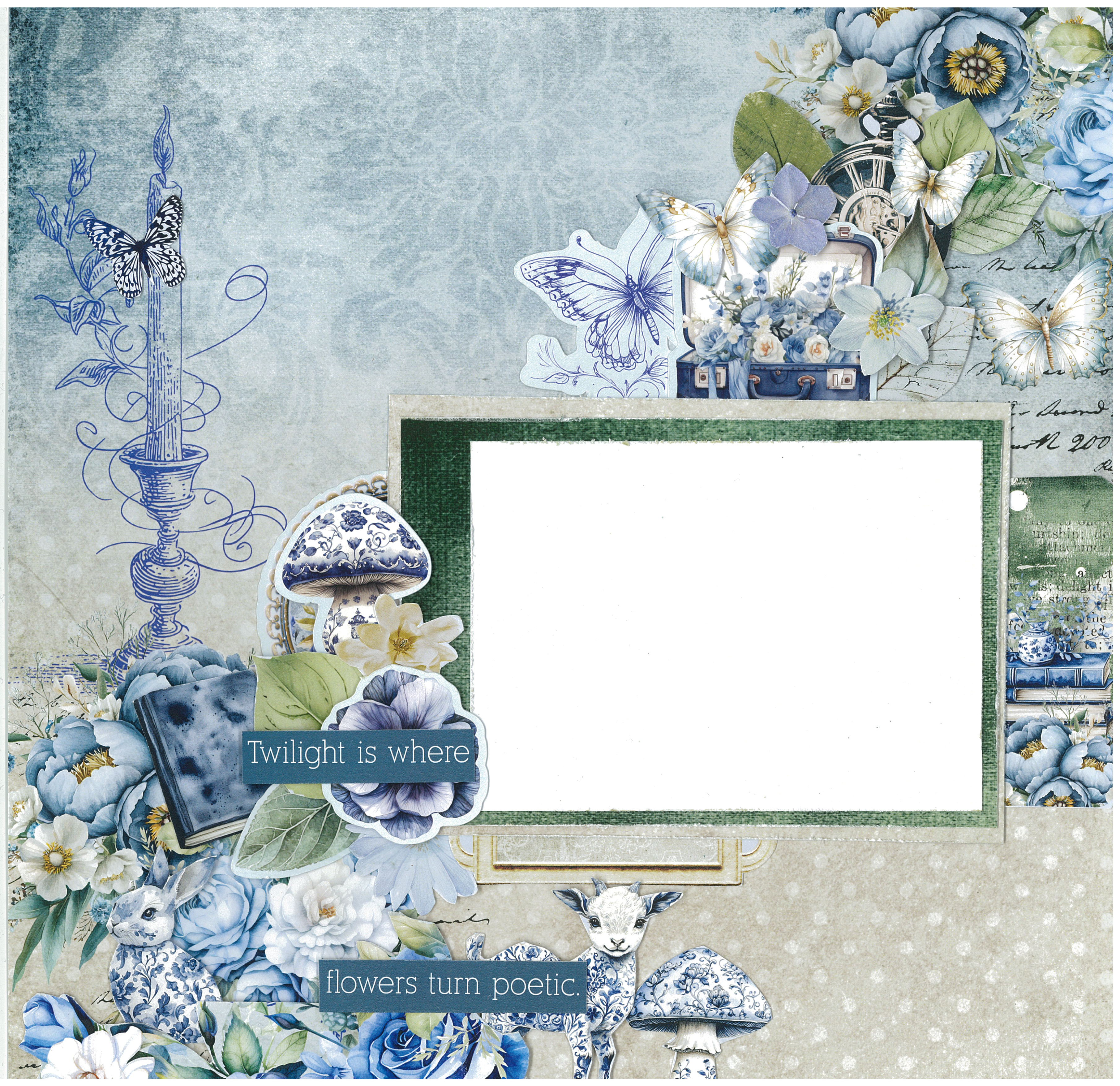 3Quarter Designs Twilight Ink 12x12 Design Paper & Diecuts Set