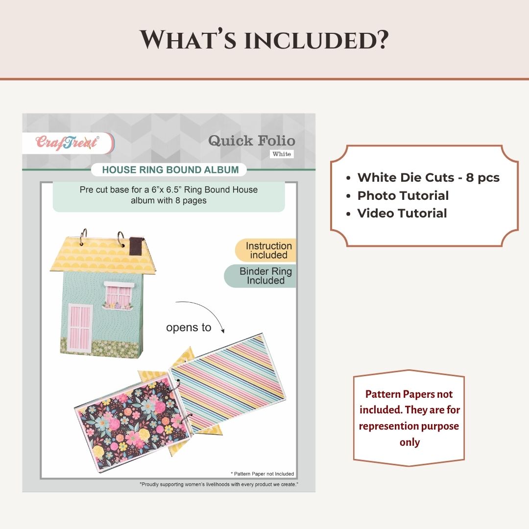 CrafTreat Quick Folio - House Ring Bound Album  