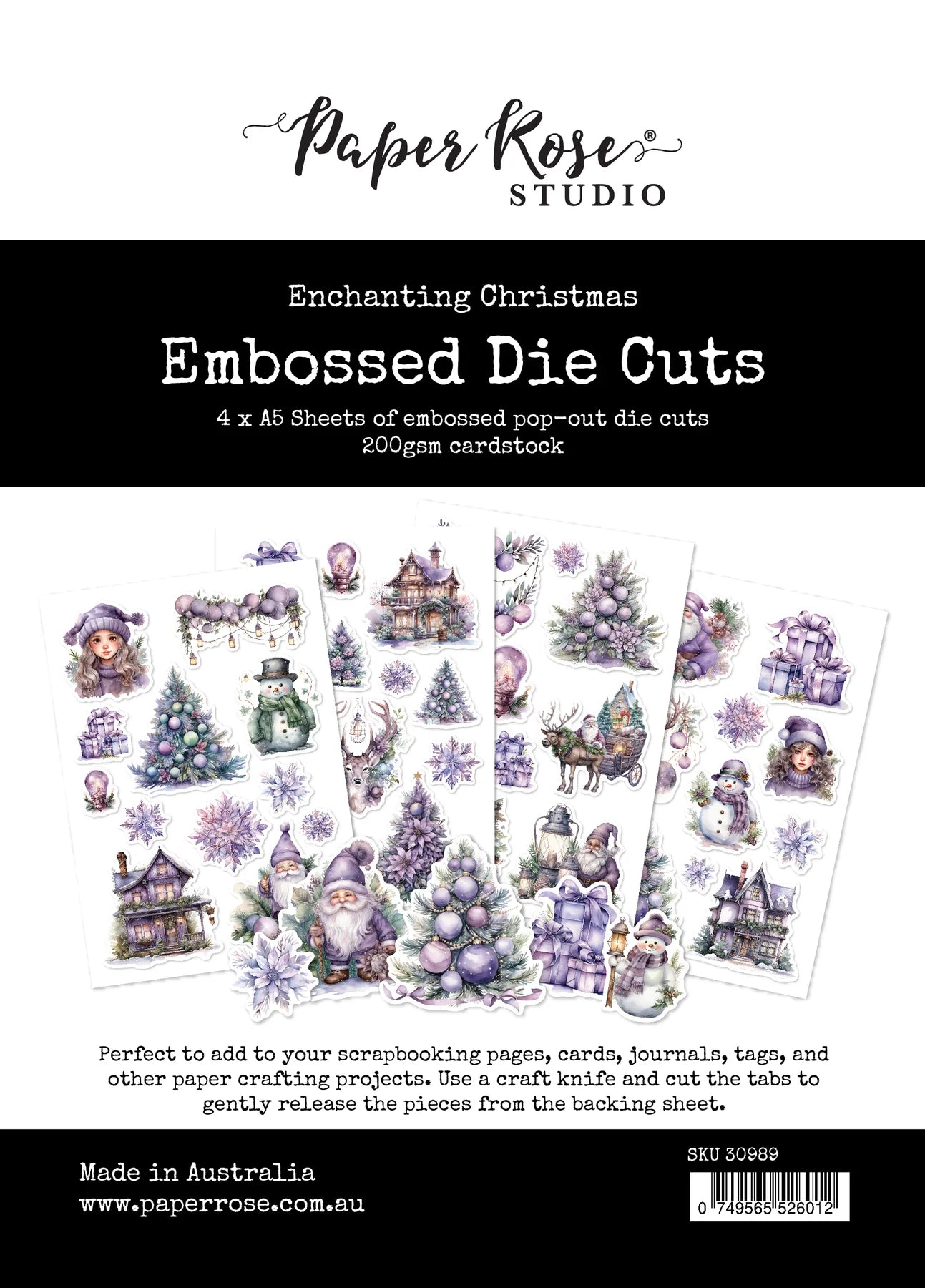 Enchanting Christmas Embossed Die Cuts