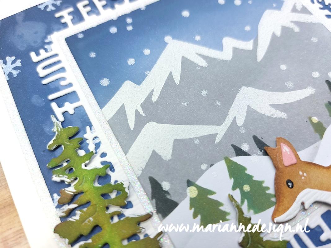 Marianne Design Mask Stencil - Mountain Scenery