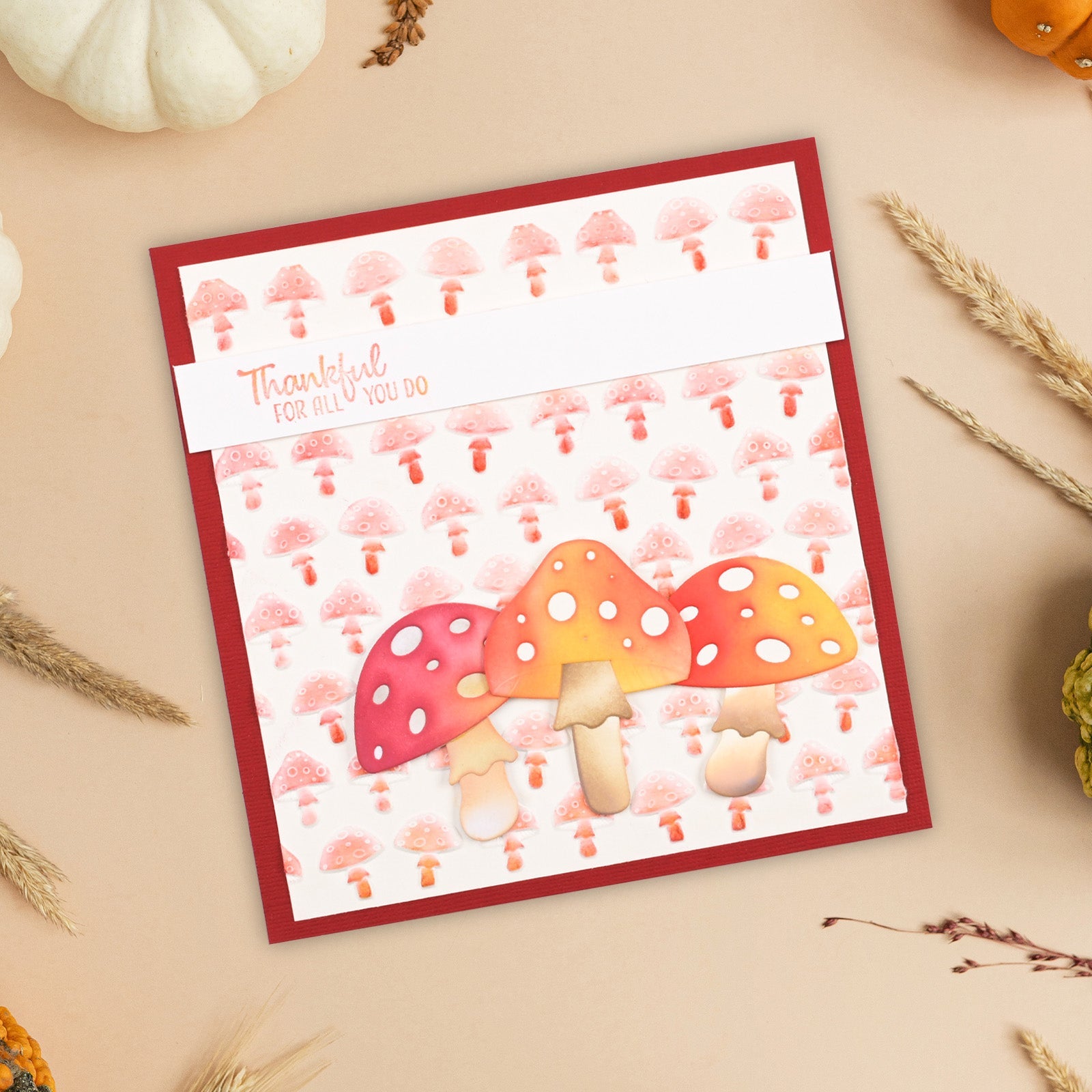 Vaessen Creative • Embossing Folder Mushrooms 5.9x5.9in 1pcs