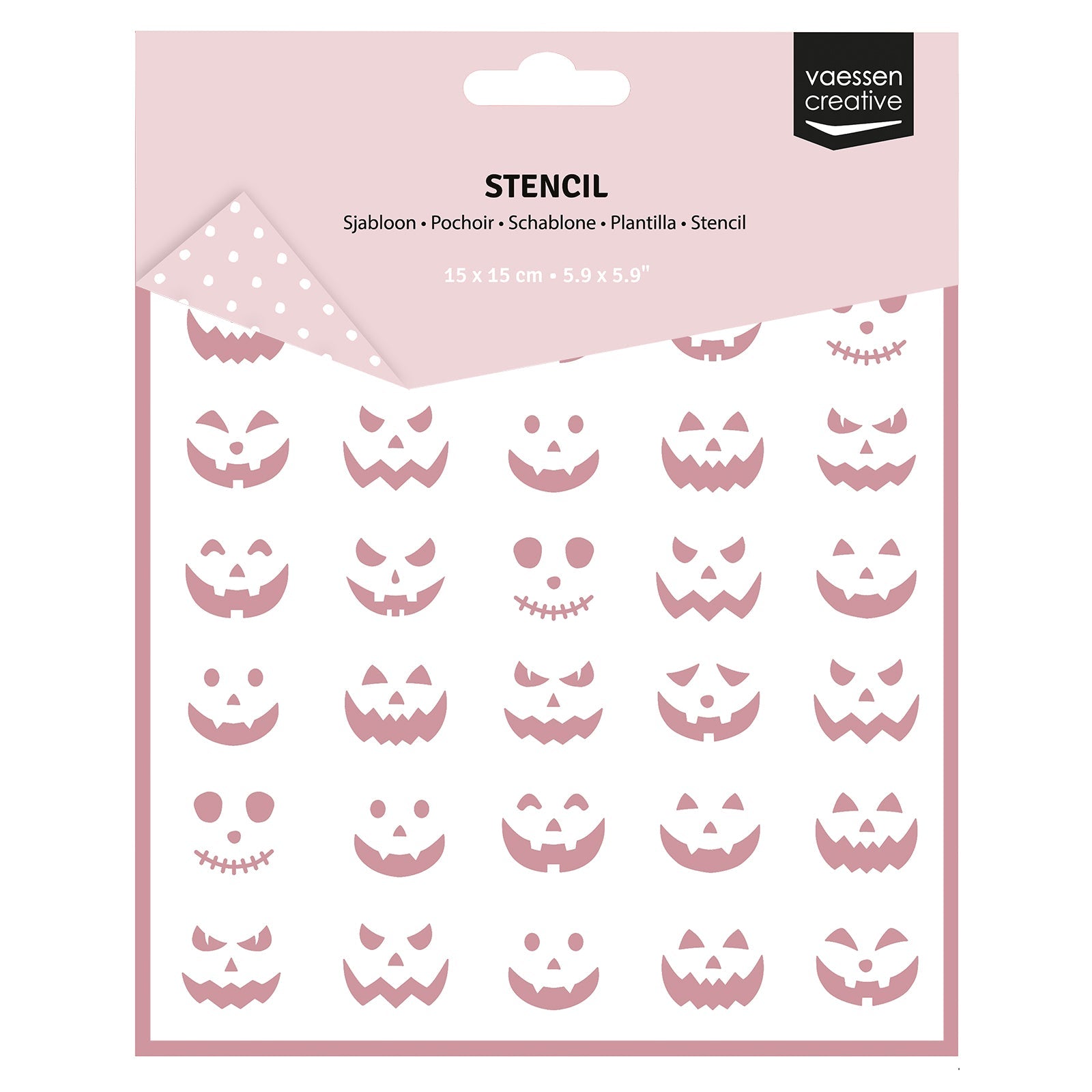 Vaessen Creative • Stencil Pumpkin Faces 5.9x5.9in