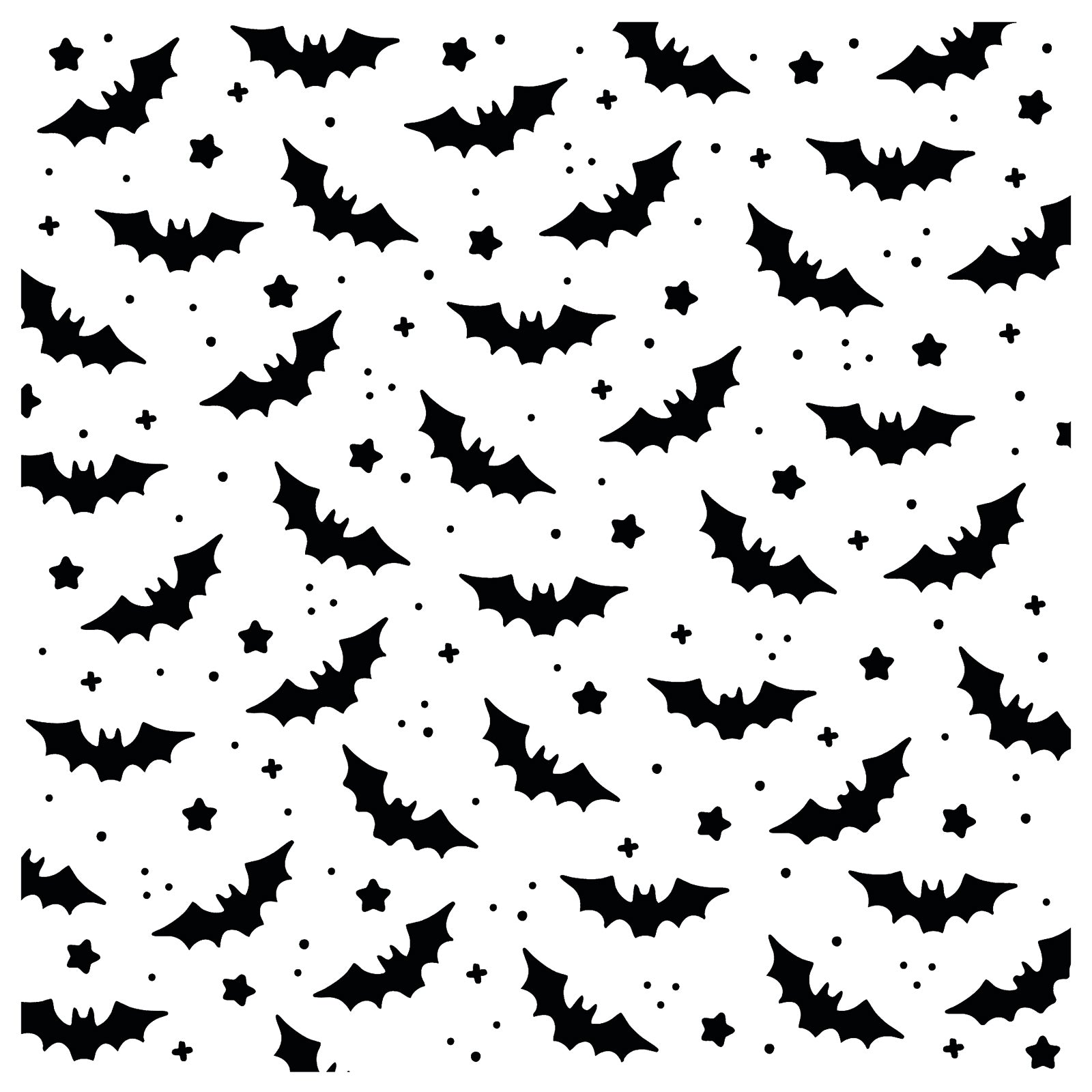 Vaessen Creative • Stencil Bats 5.9x5.9in