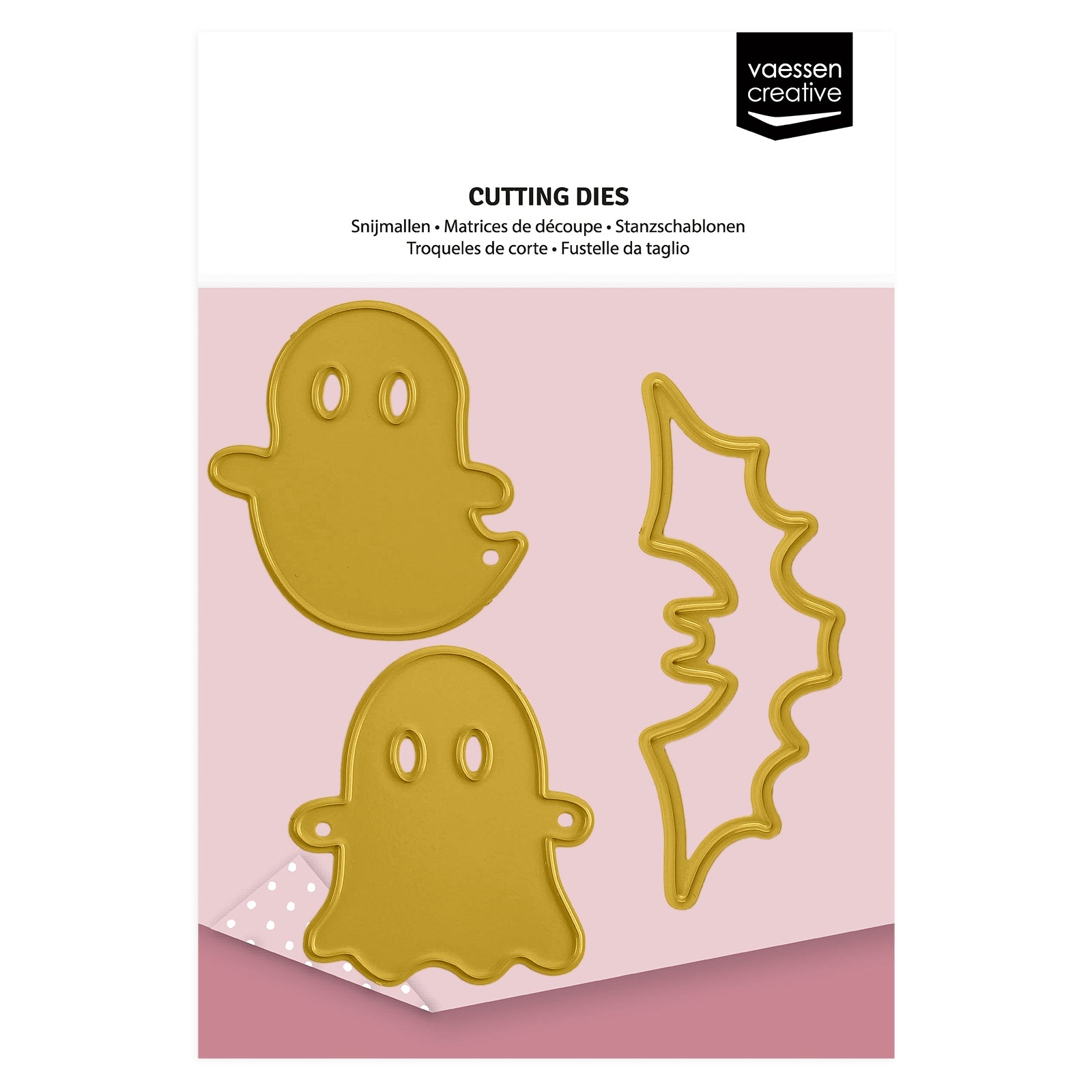Vaessen Creative • Cutting and Embossing Die Ghost & Bat Friends 3pcs
