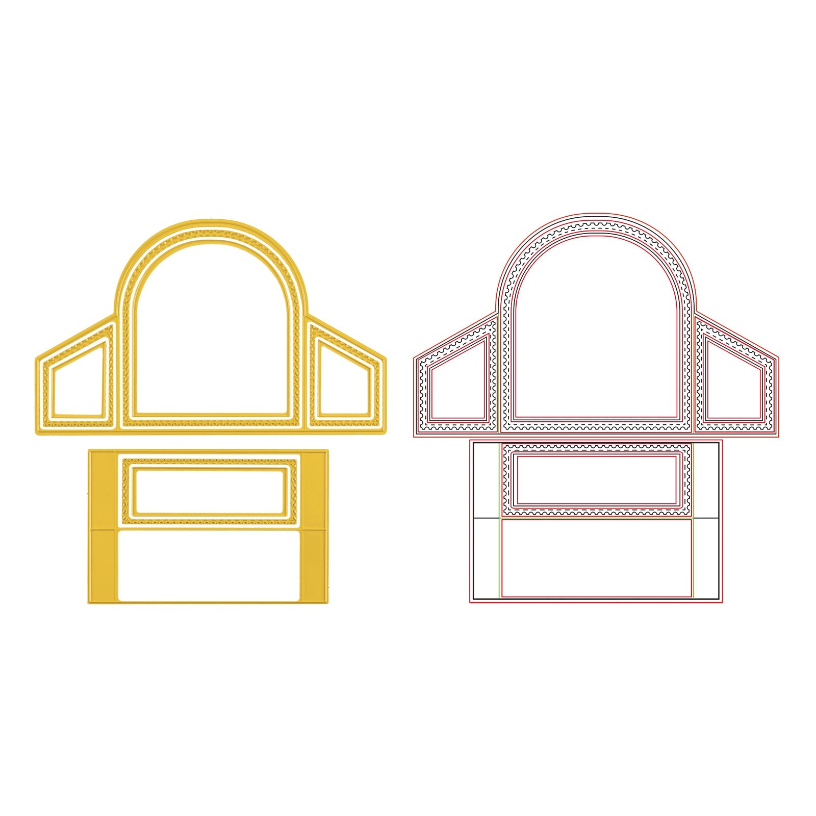 Vaessen Creative • Cutting Die Set Postal Edges