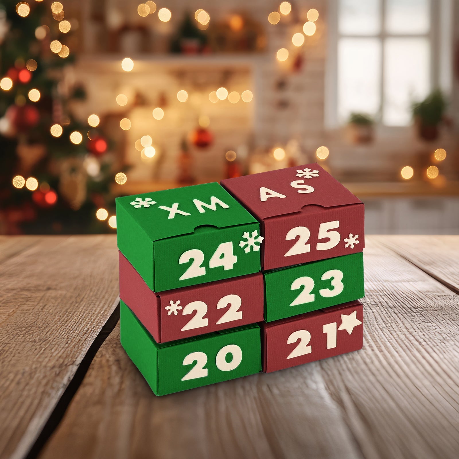 Vaessen Creative • Cutting Die Set Adventcalendar Box