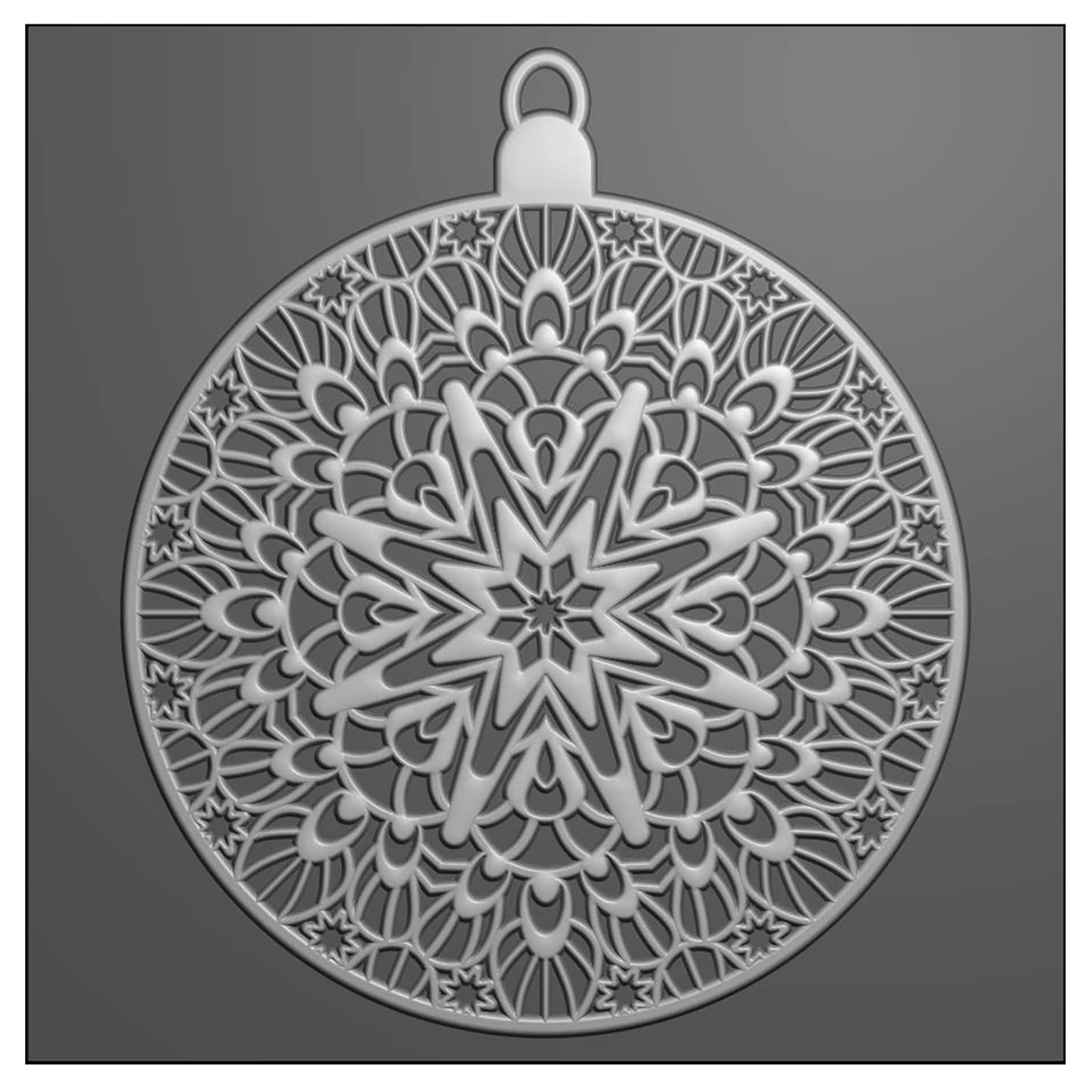 Vaessen Creative • 3D Embossing Folder Christmas Bauble 15x15cm