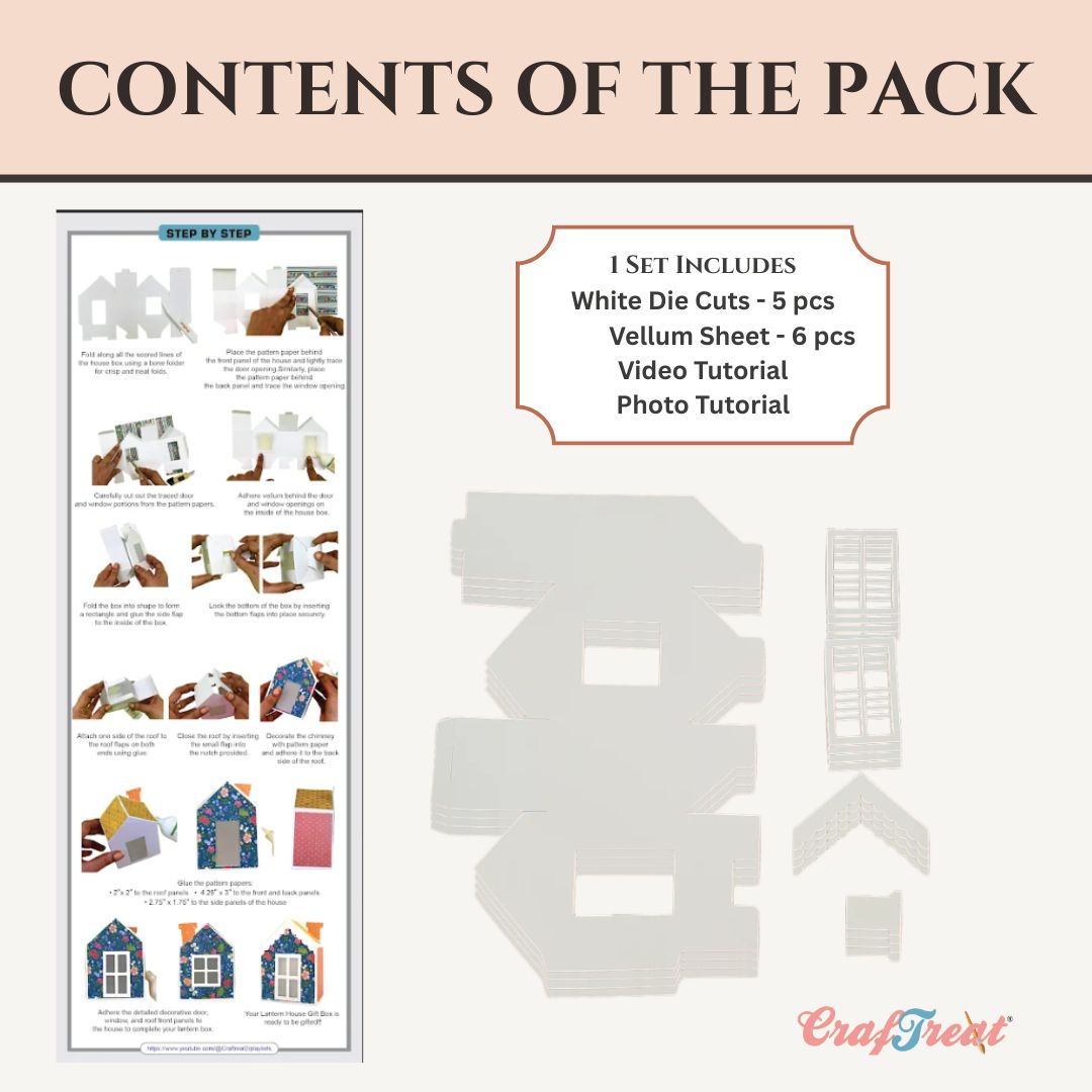 CrafTreat Giftable Blanks - House Lantern Gift Boxes
