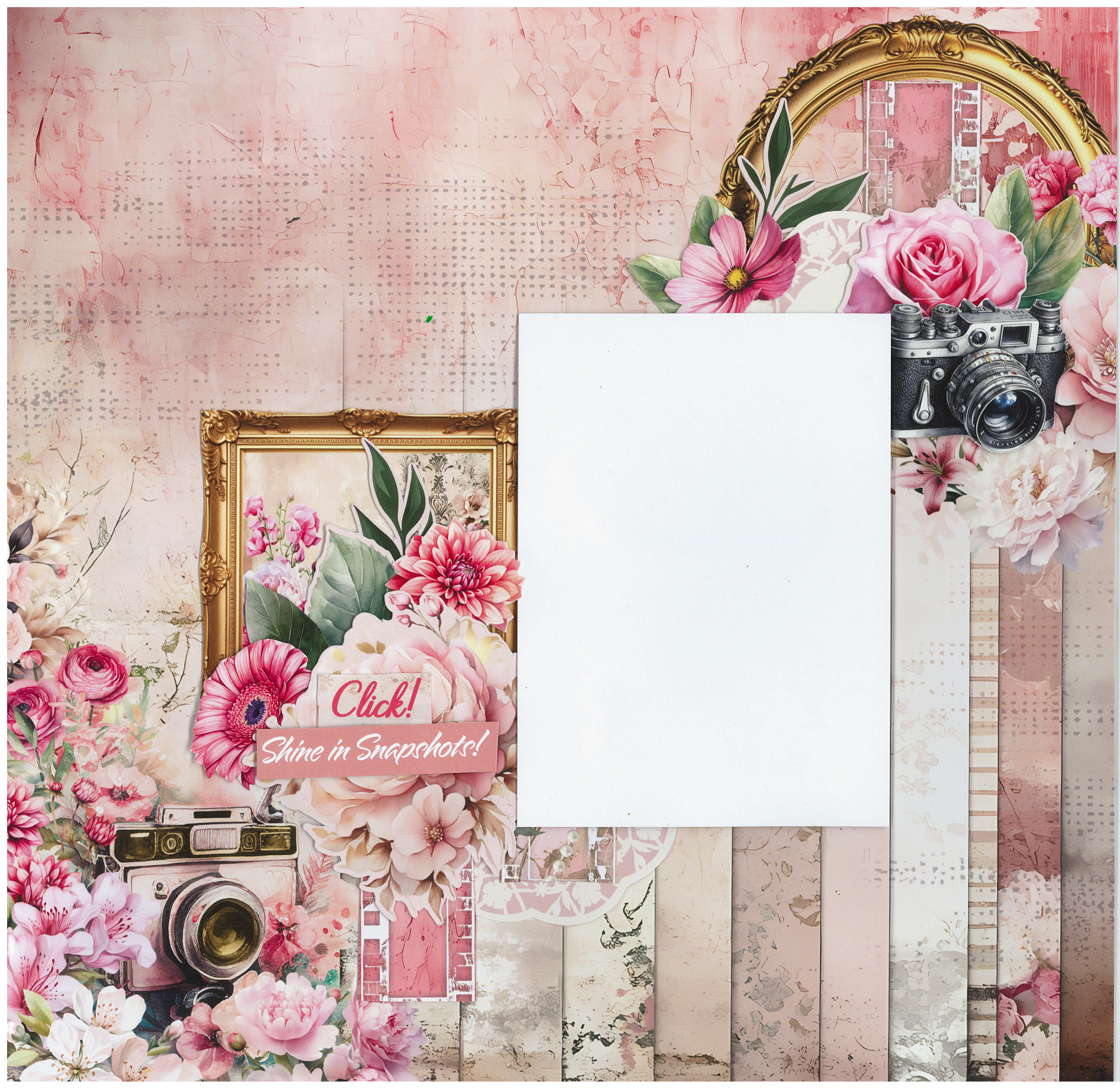 3Quarter Designs Shutter Glam 12x12 Designer Paper & Diecuts Set
