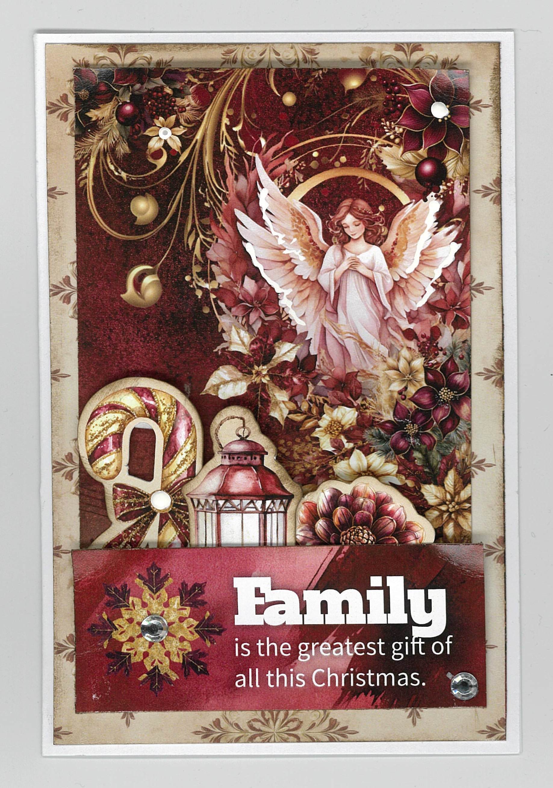 3Quarter Designs Sugarplum Wreath  6x4 Card Pack