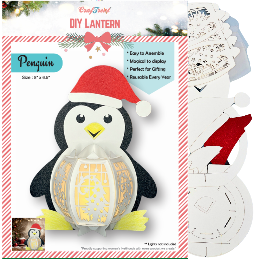 CrafTreat DIY Paper Lanterns - Penguin