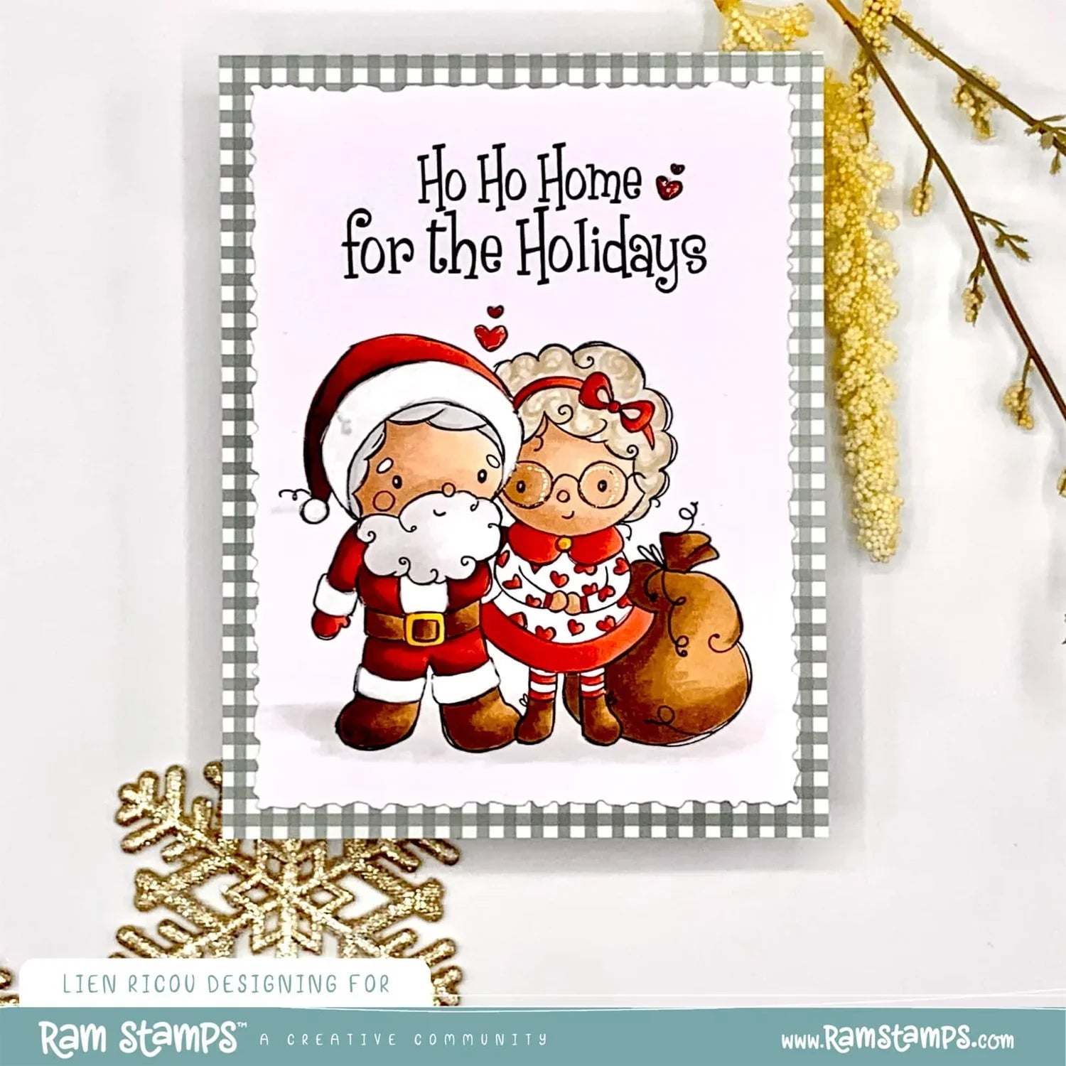 Mr & Mrs Santa Claus Clear Stamp 32661