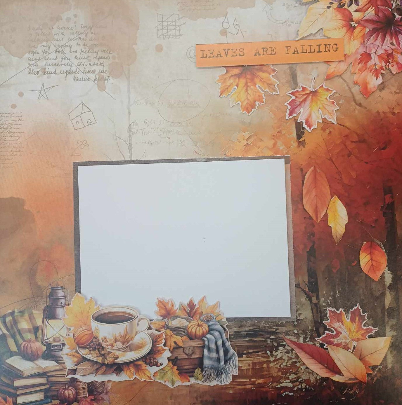 3Quarter Designs Falling Leaves 12x12 Scrapbook Collection