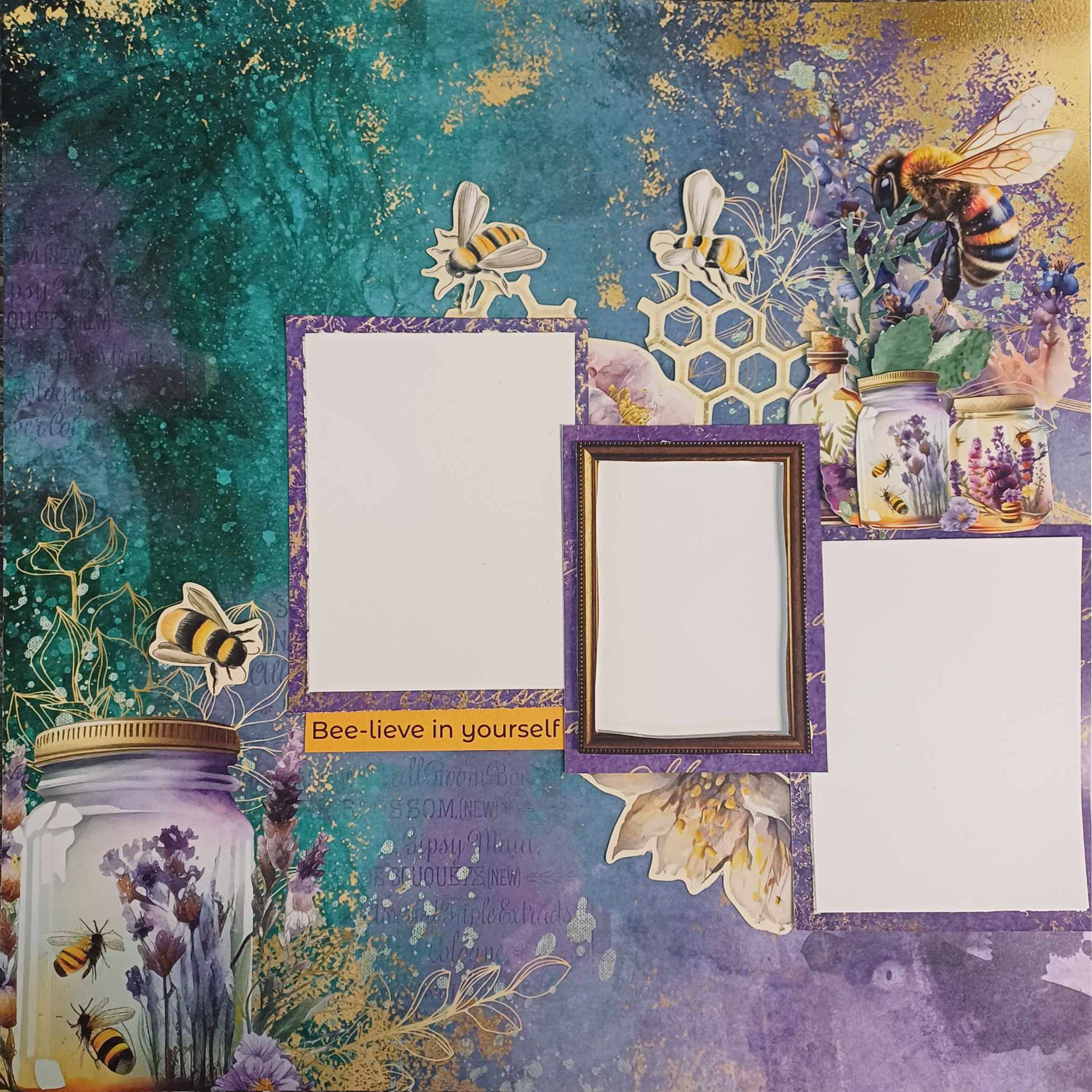 3Quarter Designs Bee Happy 12x12 Scrapbook Collection