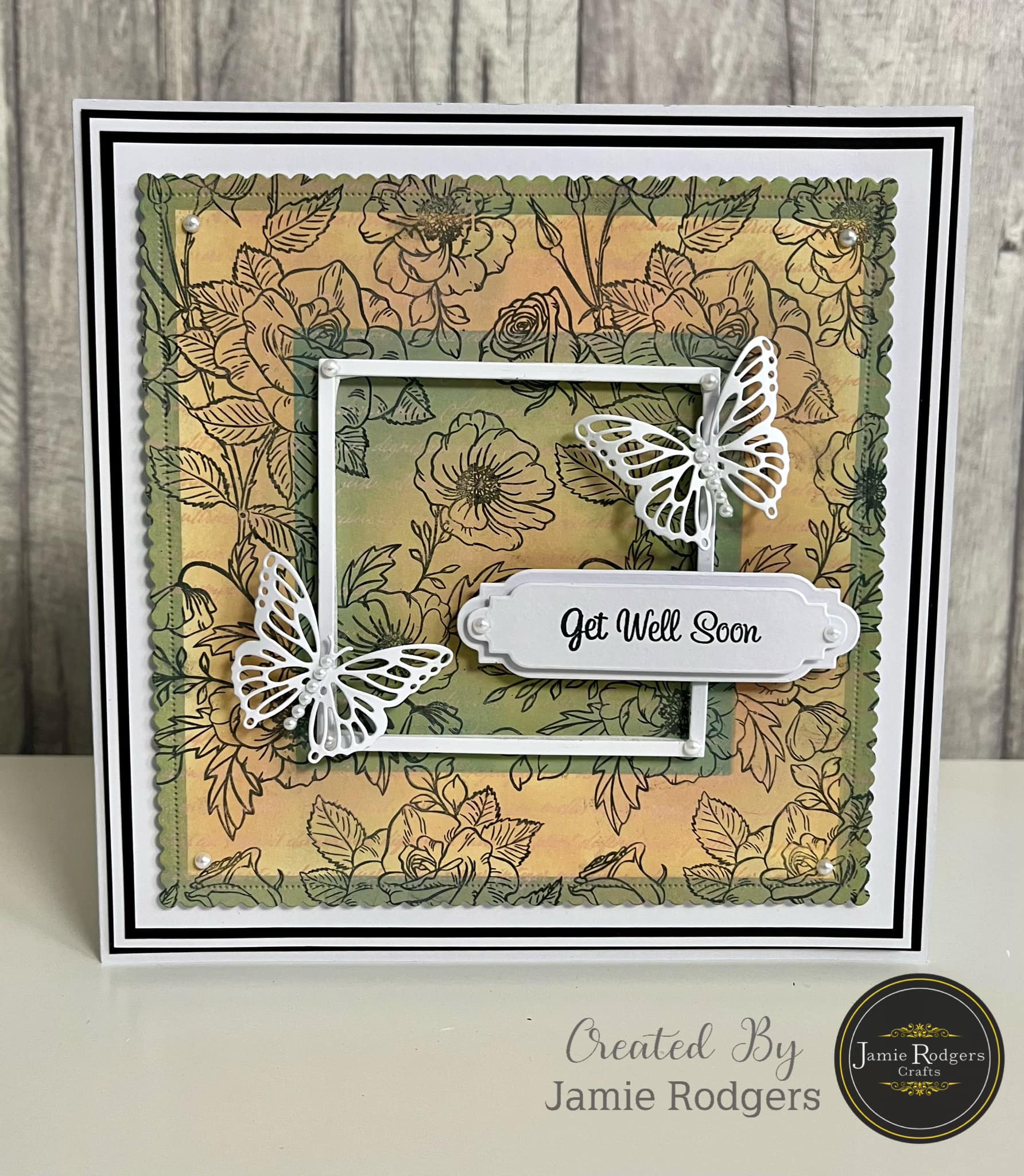 Jamie Rodgers Crafts - Square Frames Stencil Set