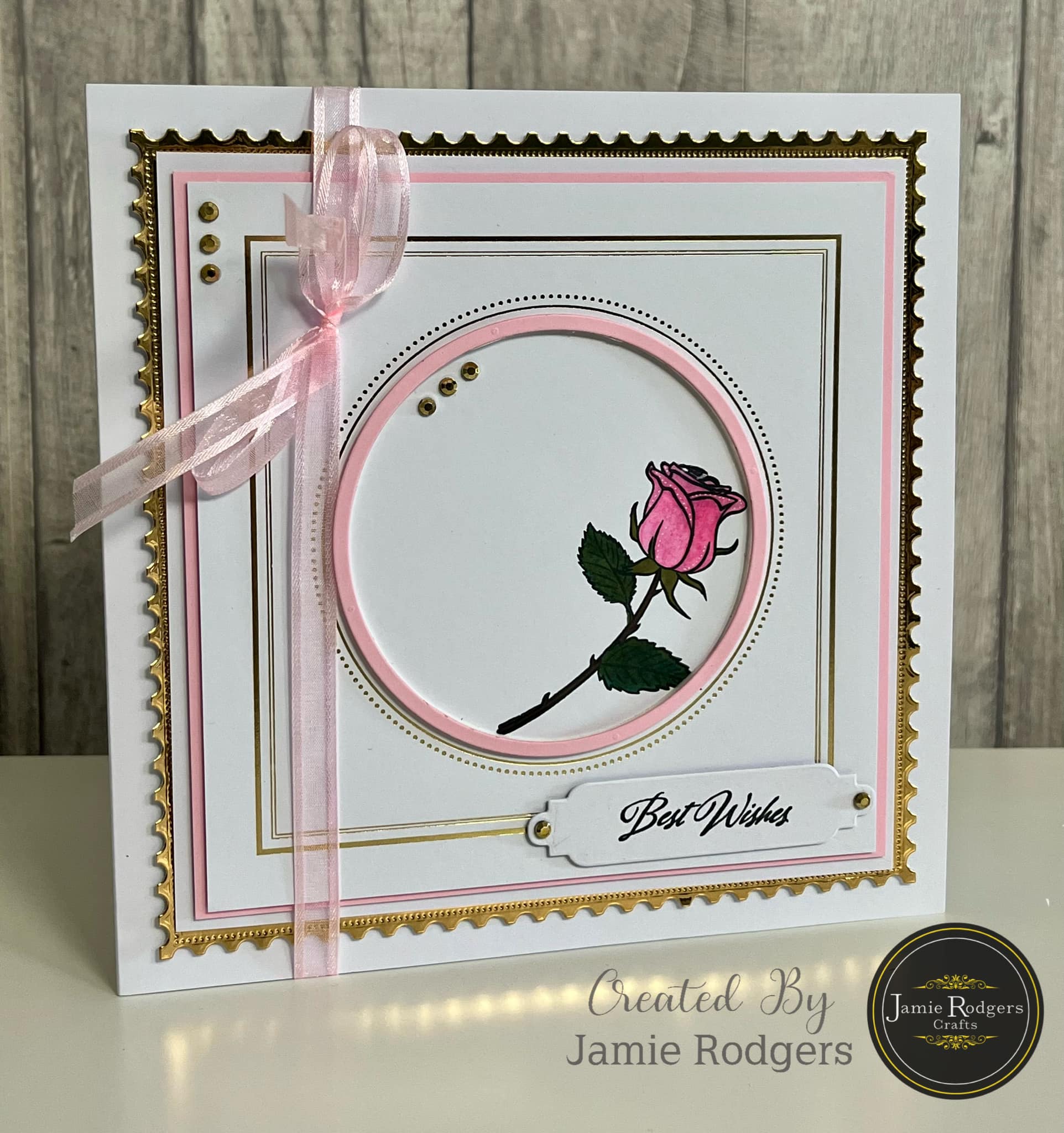 Jamie Rodgers Crafts - Rose A6 Clear Stamp Set