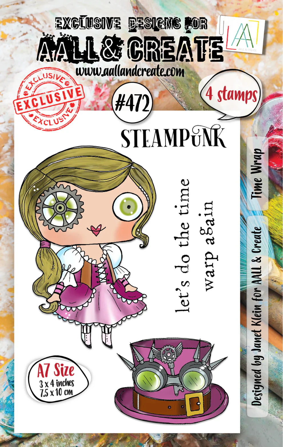 AALL and Create - A7 Stamp Set - Time Warp