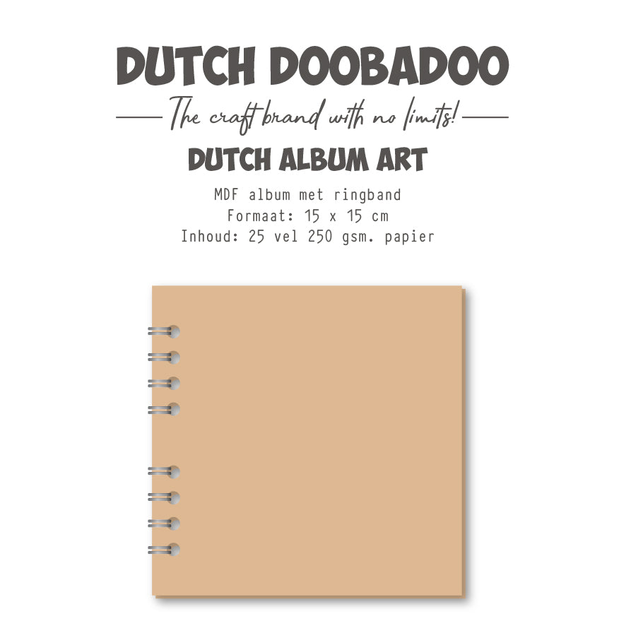 Dutch Doobadoo DDBD MDF Art Journal Notebook 15 x 15 cm